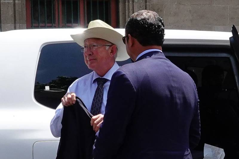 Ken Salazar se reunión con AMLO en Palacio Nacional (Foto: Rogelio Morales/Cuartoscuro)