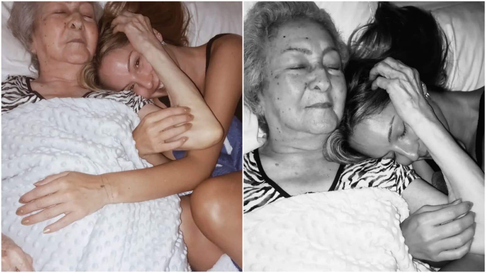Claudia Bahamón compartió imágenes junto a su abuela y un emotivo mensaje