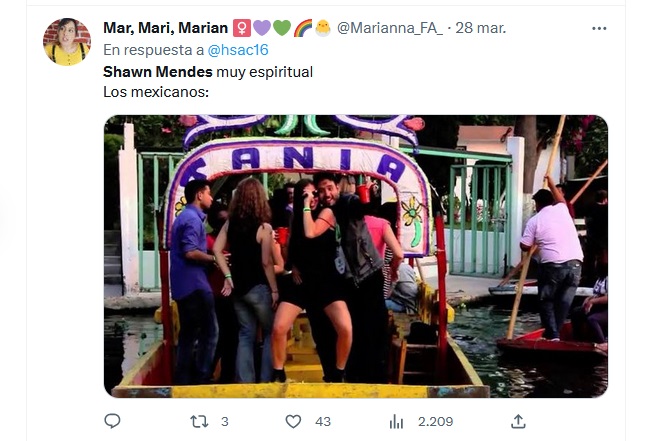 Los memes que dejó la visita de Shawn Mendes a México (captura Twitter)
