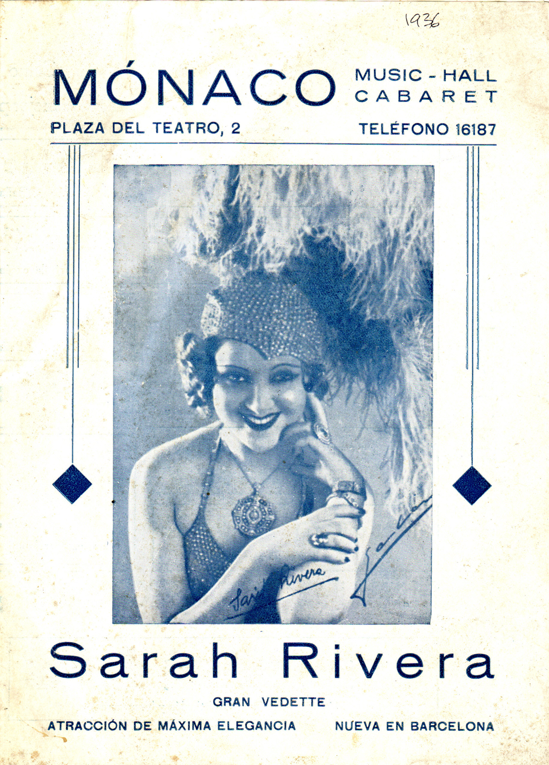 Sarah Rivera, protagonista de la revista Mónaco