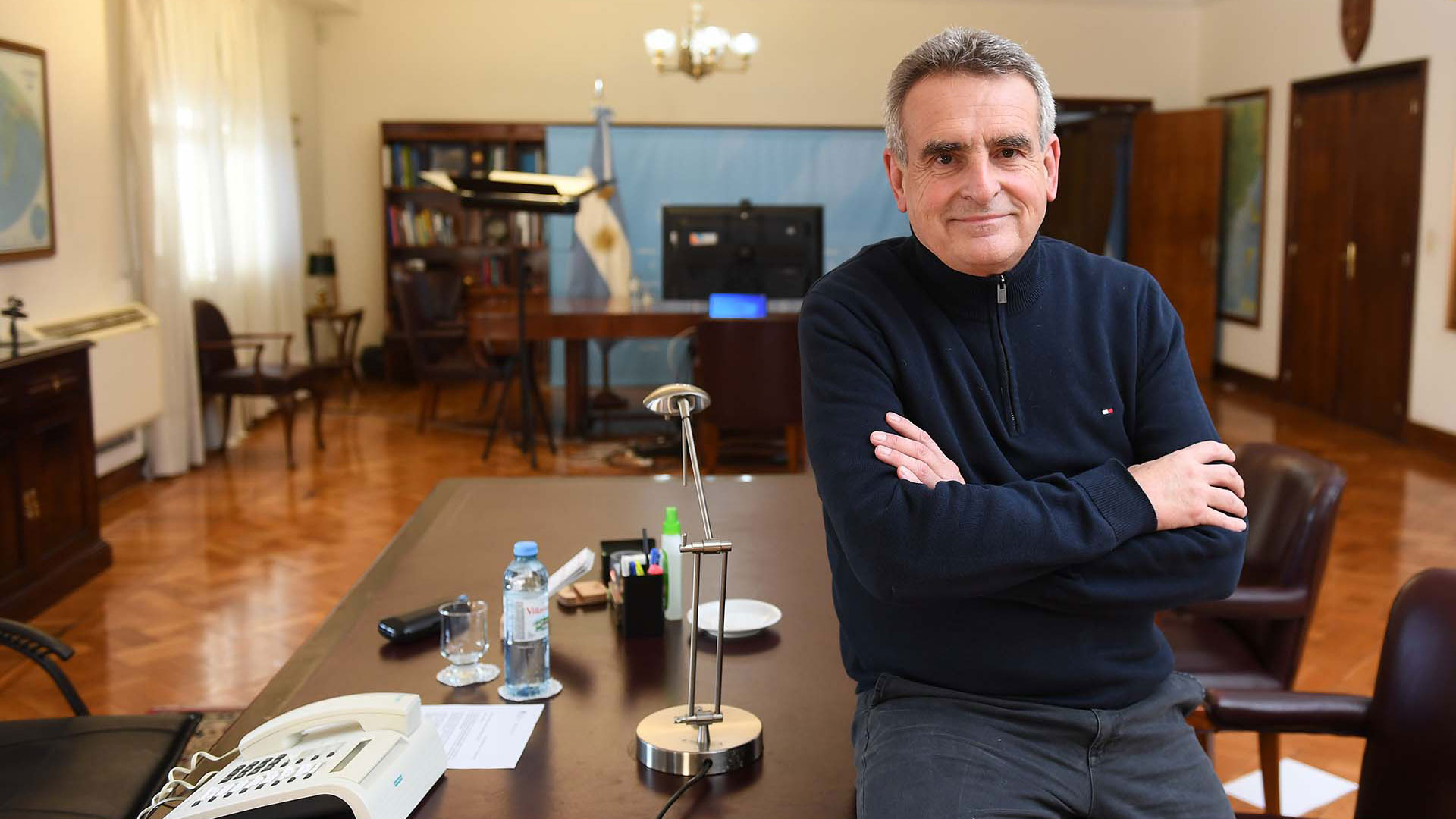Agustín Rossi dejará su oficina del ministerio de Defensa en los próximos días (Maximiliano Luna)
