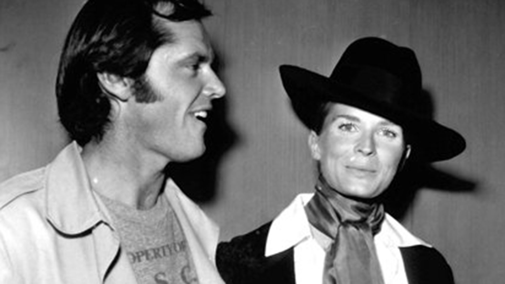 Candice Bergen en su juventud con uno de sus muchos amores, Jack Nicholson. Estuvo casada durante muchos años con el director de cine francés, Louis Malle