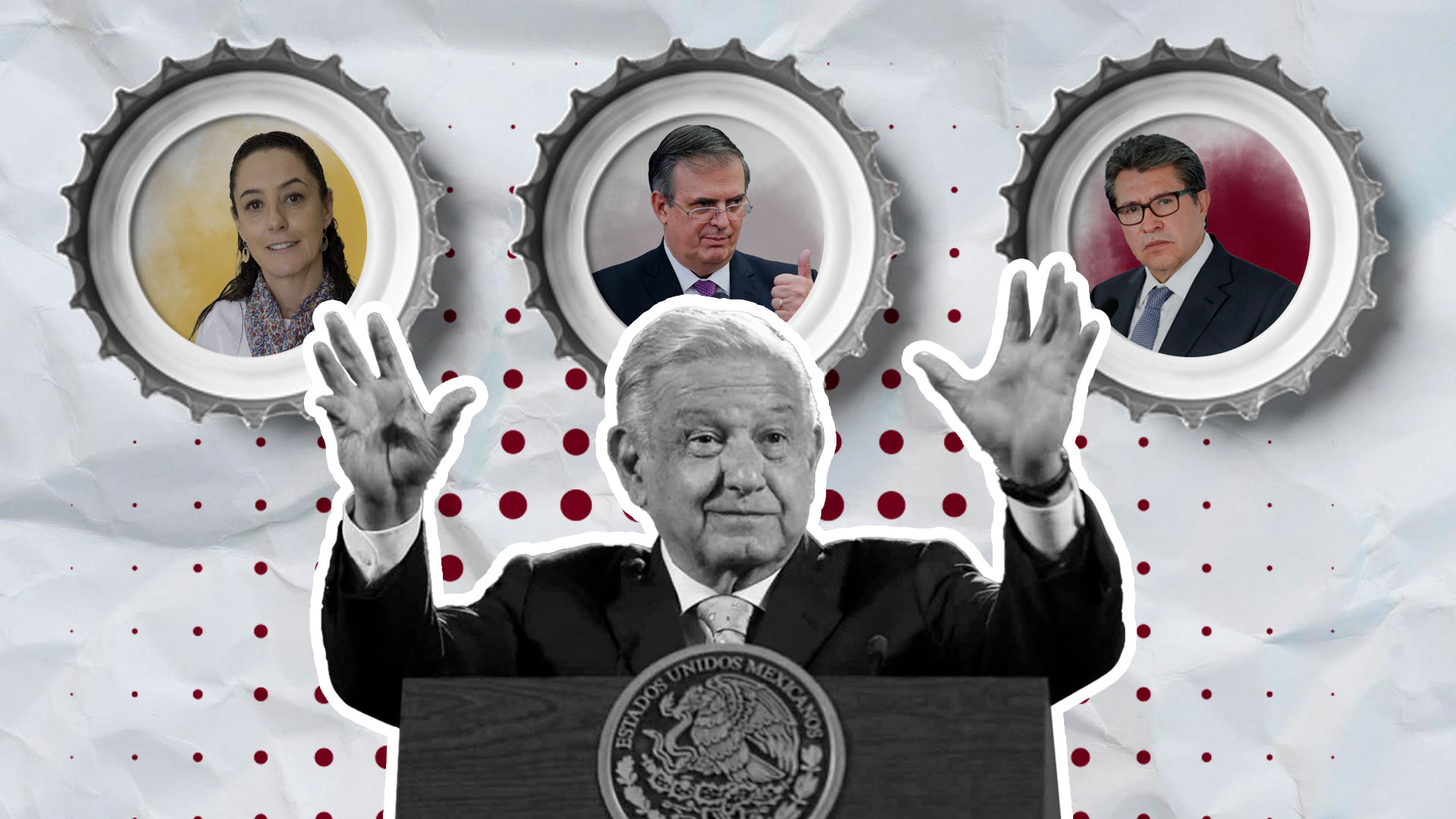 Morena and AMLO have a difficult path towards the 2024 election (Illustration: Infobae México/Jesús Abraham Avilés Ortiz)