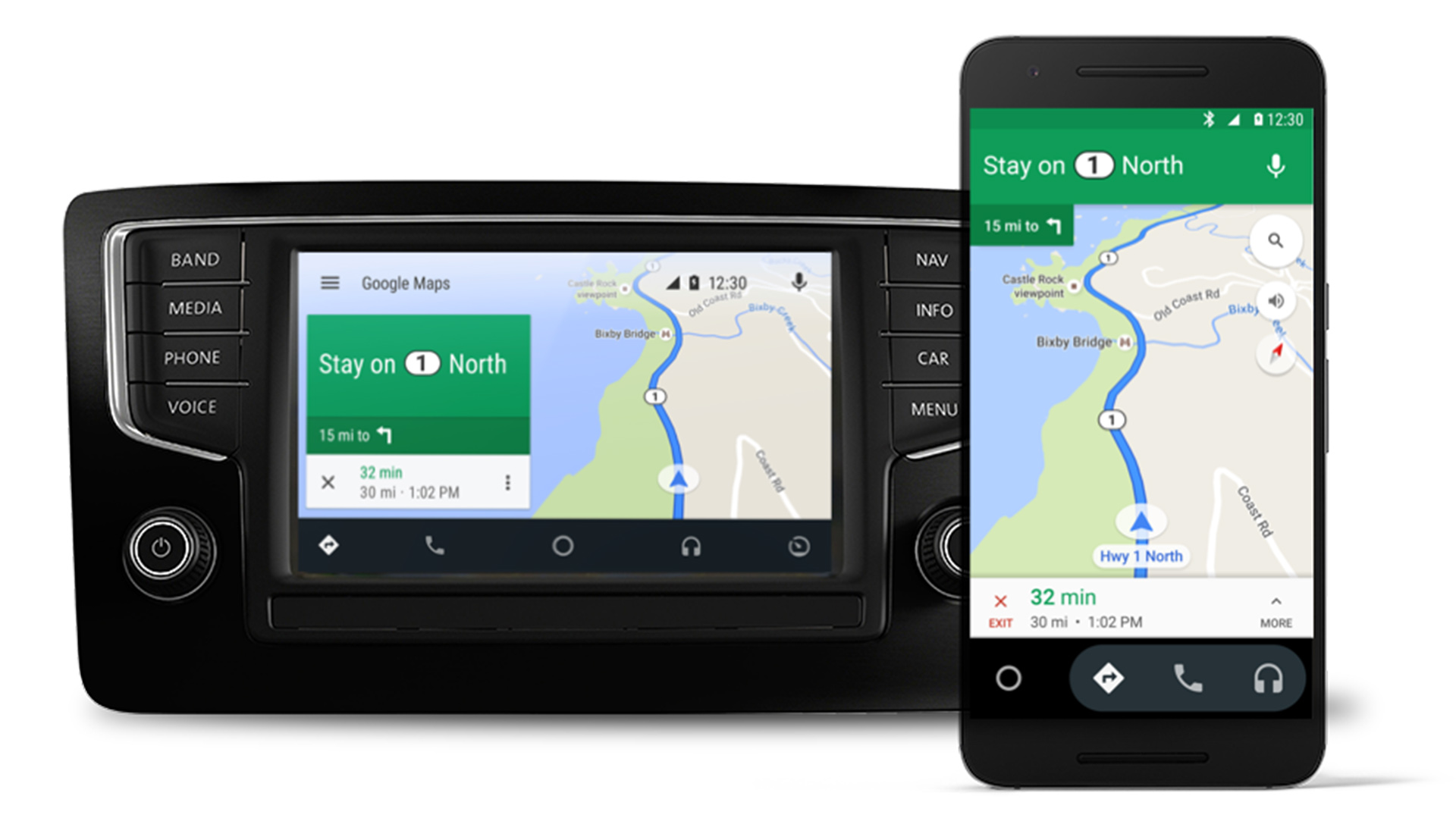 La interfaz Android Auto estuvo disponible tanto para las pantallas de carros como desde los mismos celulares