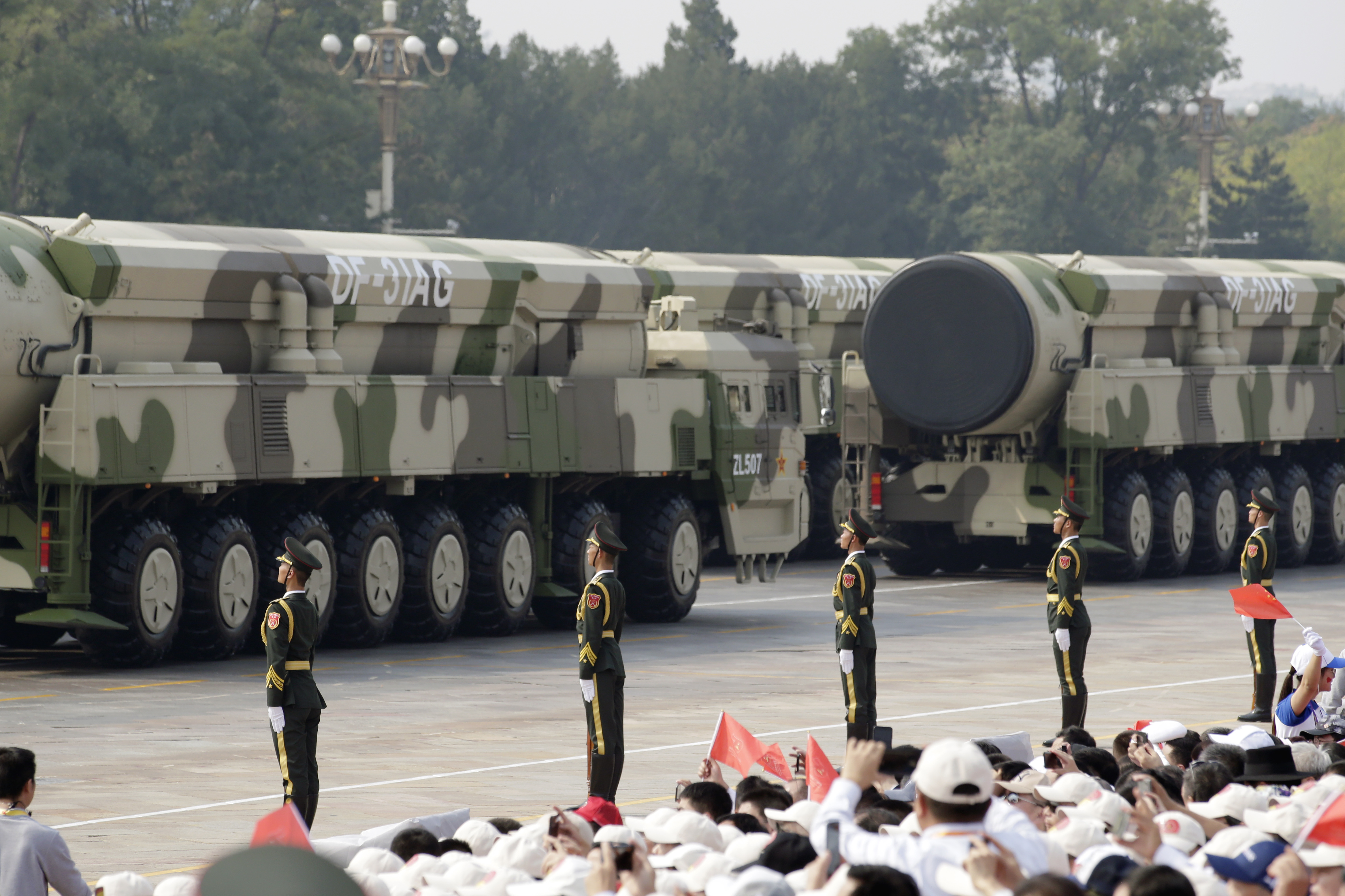 The DF-31AG missiles are part of the arsenal exhibited by the Xi Jinping regime