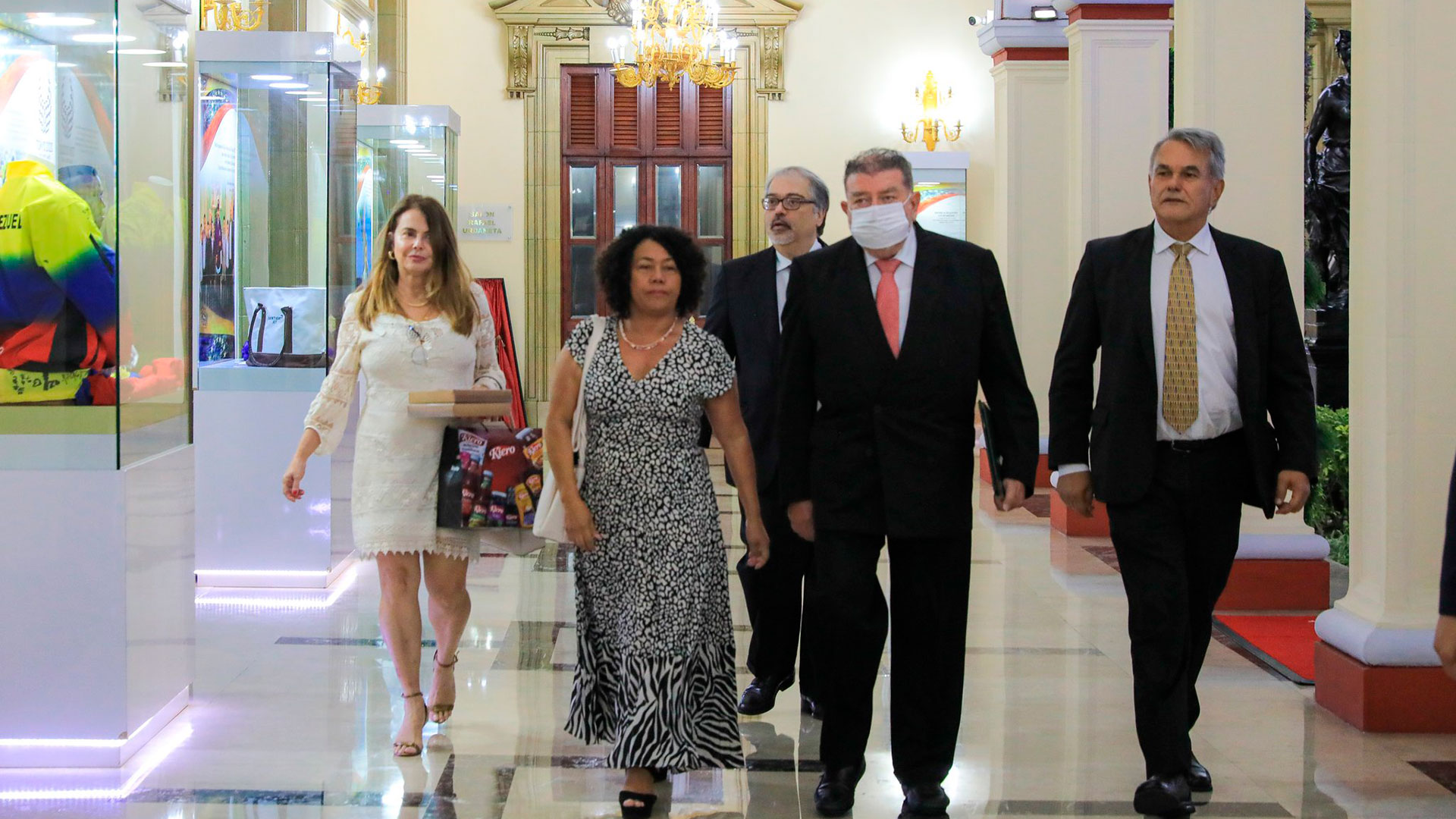 Los miembros de la delegación brasileña (Twitter de Nicolás Maduro)