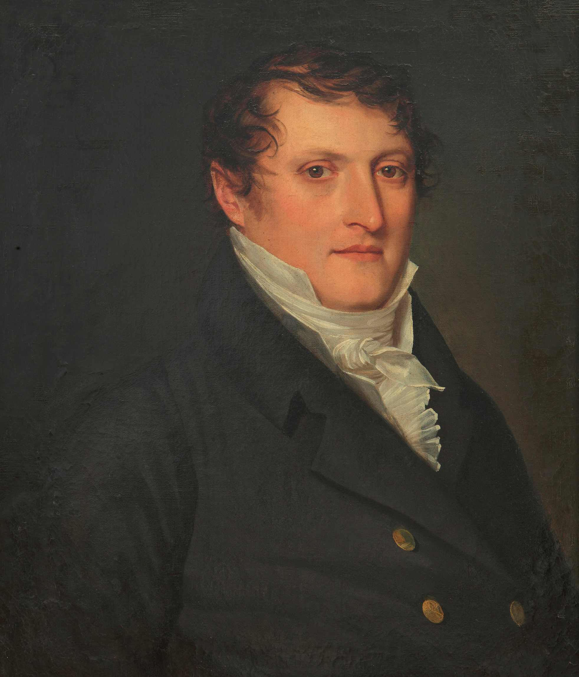 Belgrano, en un retrato que se le atribuye a François-Casimir Carbonnier. La obra está en el Museo Nacional de Bellas Artes