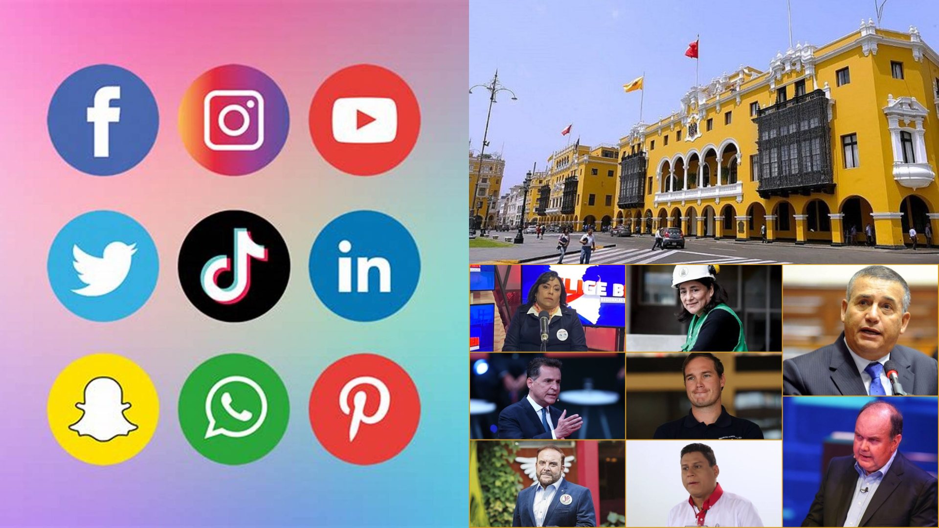 Impacto de las redes sociales en los candidatos a Lima.