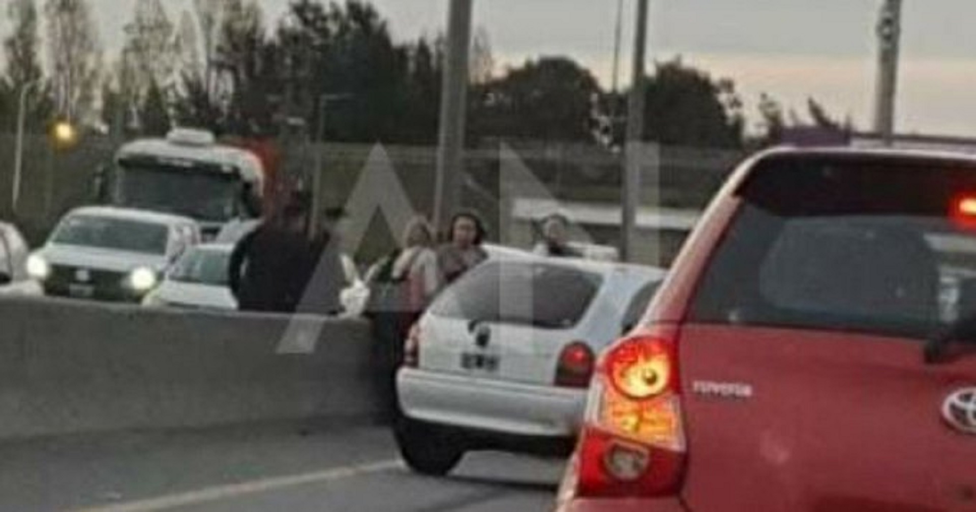 Lizy Tagliani protagonizó un choque en cadena en la autopista Buenos Aires-La Plata