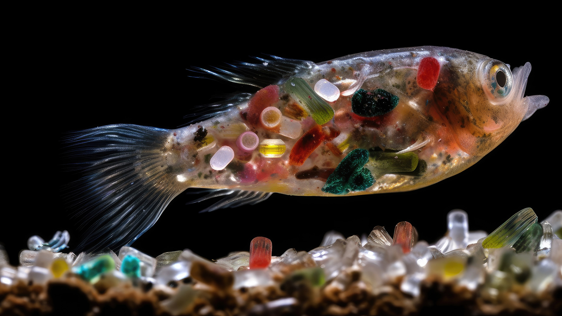 Los microplásticos son partículas que miden menos de 5 milímetros y se encuentran especialmente en el mar (Getty)