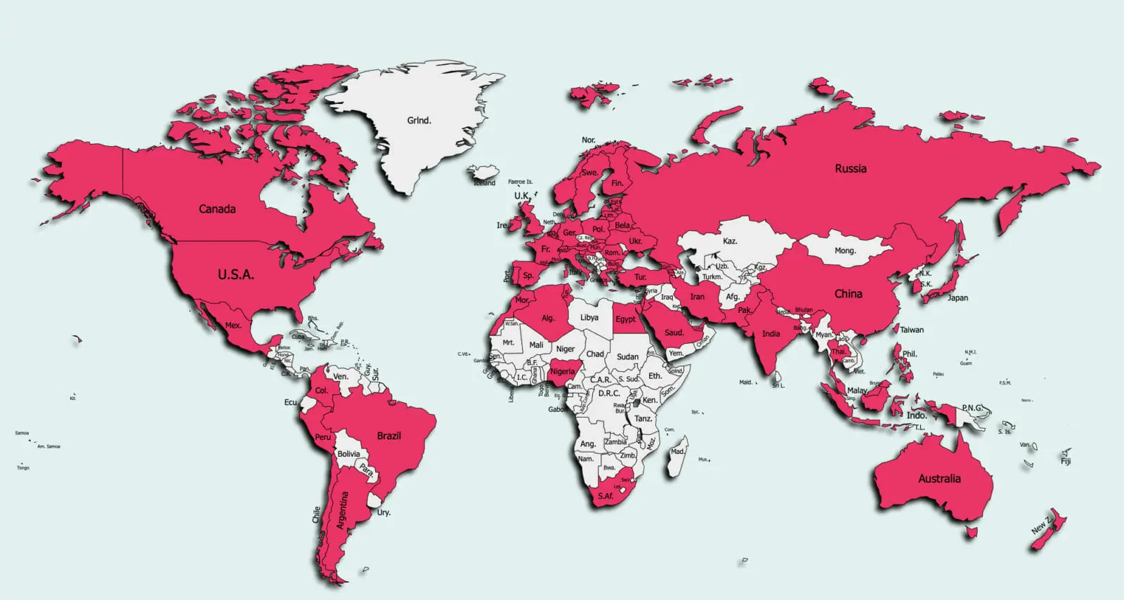 Mapa de los países afectados por el malware. (foto: Zimperium)