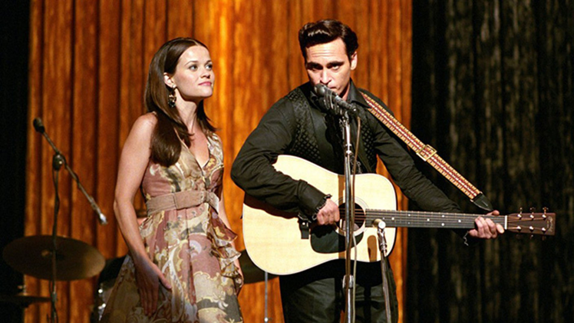 Joaquin Phoenix y Reese Witherspoon en la biopic "En la cuerda floja".
