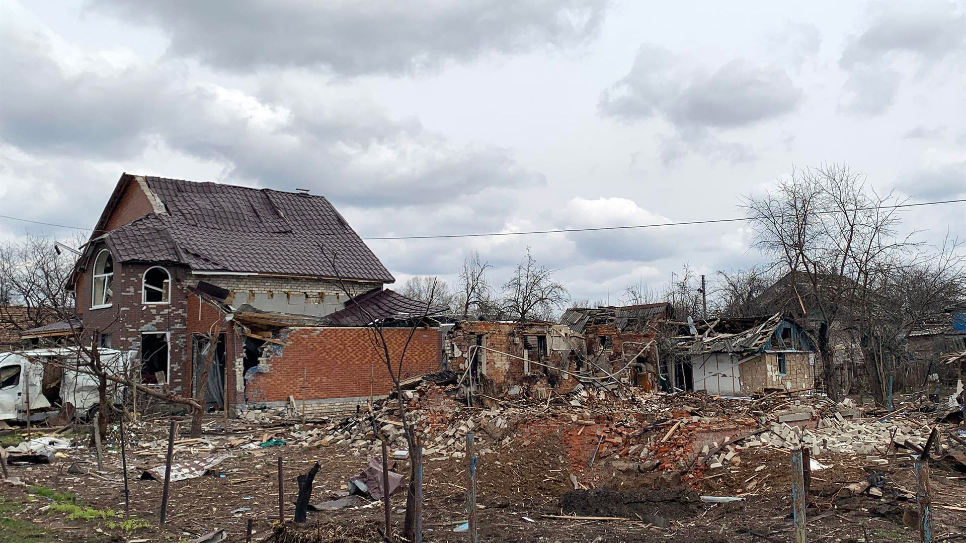 La ciudad de Chernigov también fue devastada por las tropas rusas 