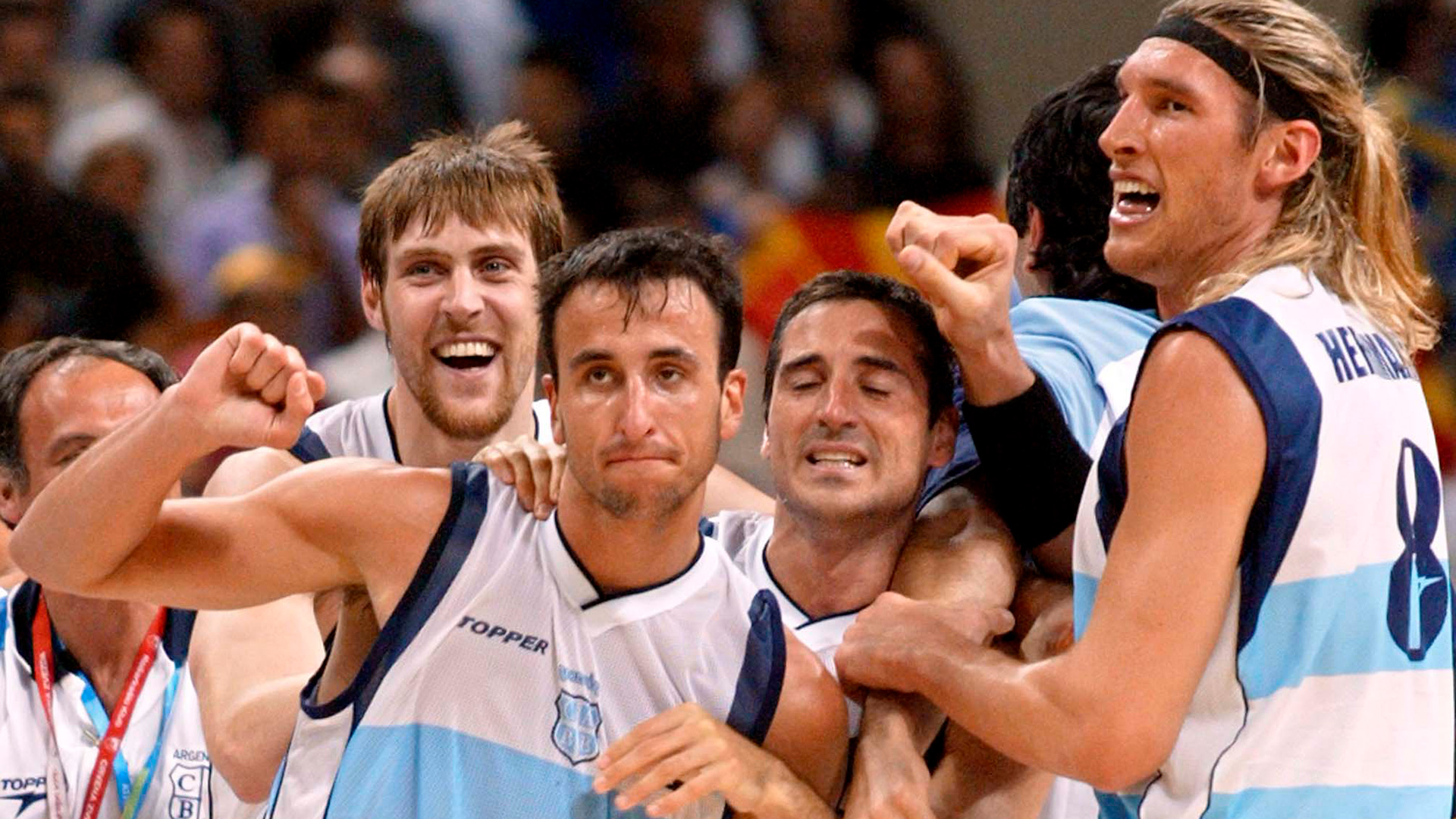 Manu llegó a la NBA tras ser la estrella de la Argentina subcampeona mundial (AFP PHOTO/Donald)