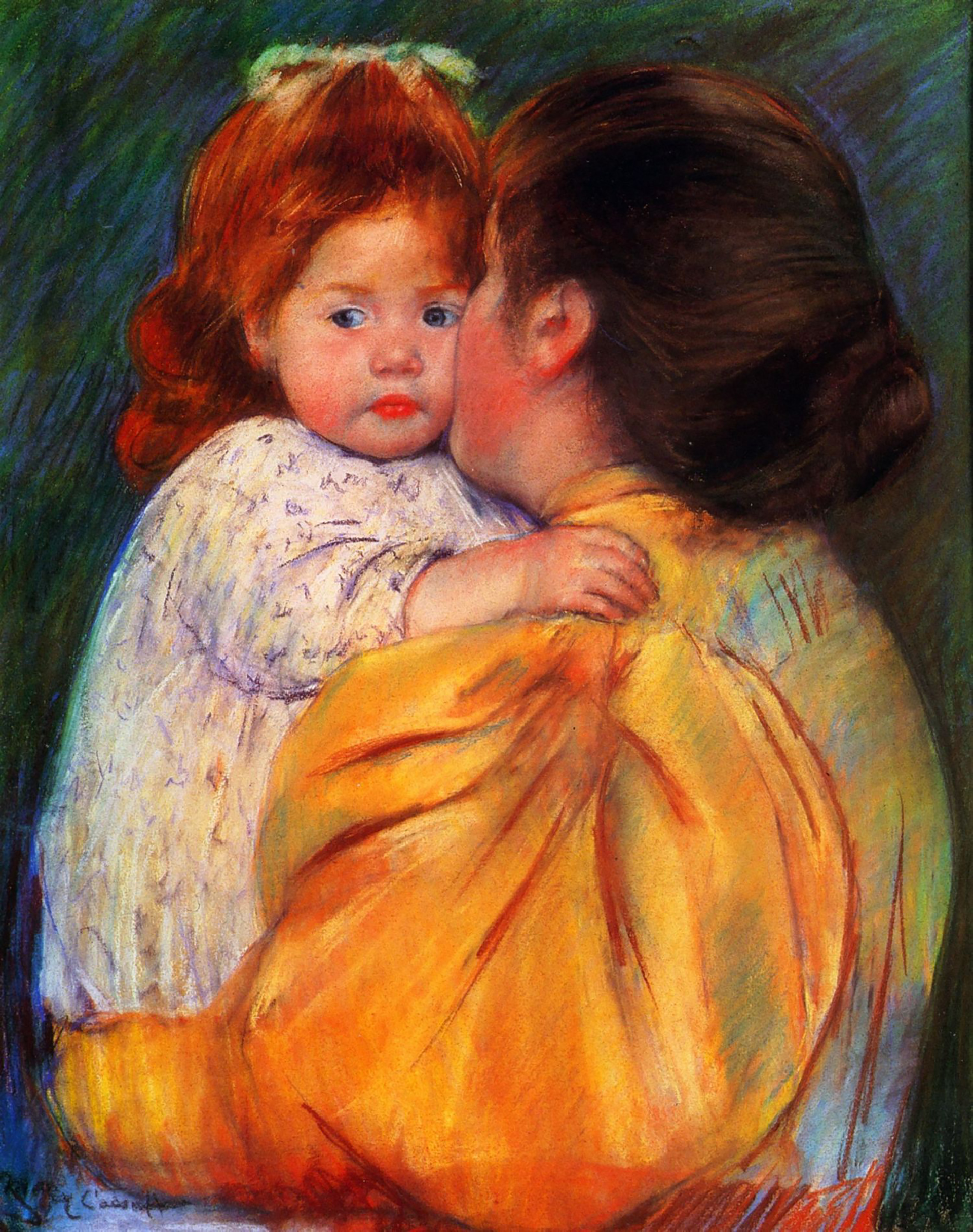 Uno de los cuadros de la norteamericana Mary Cassatt sobre el tema maternidad.