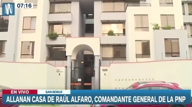 El comandante general de la Policía se encuentra no habido tras la decisión de la Fiscalía de allanar su vivienda y oficina por su vinculo con ‘El español’