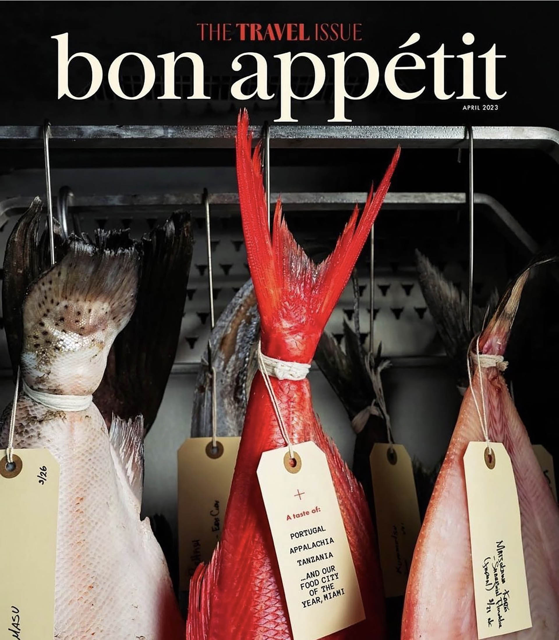 Tapa de la edición de abril de 2023 de la revista Bon Appétit, destacando a Miami como la ciudad en la que mejor se come 