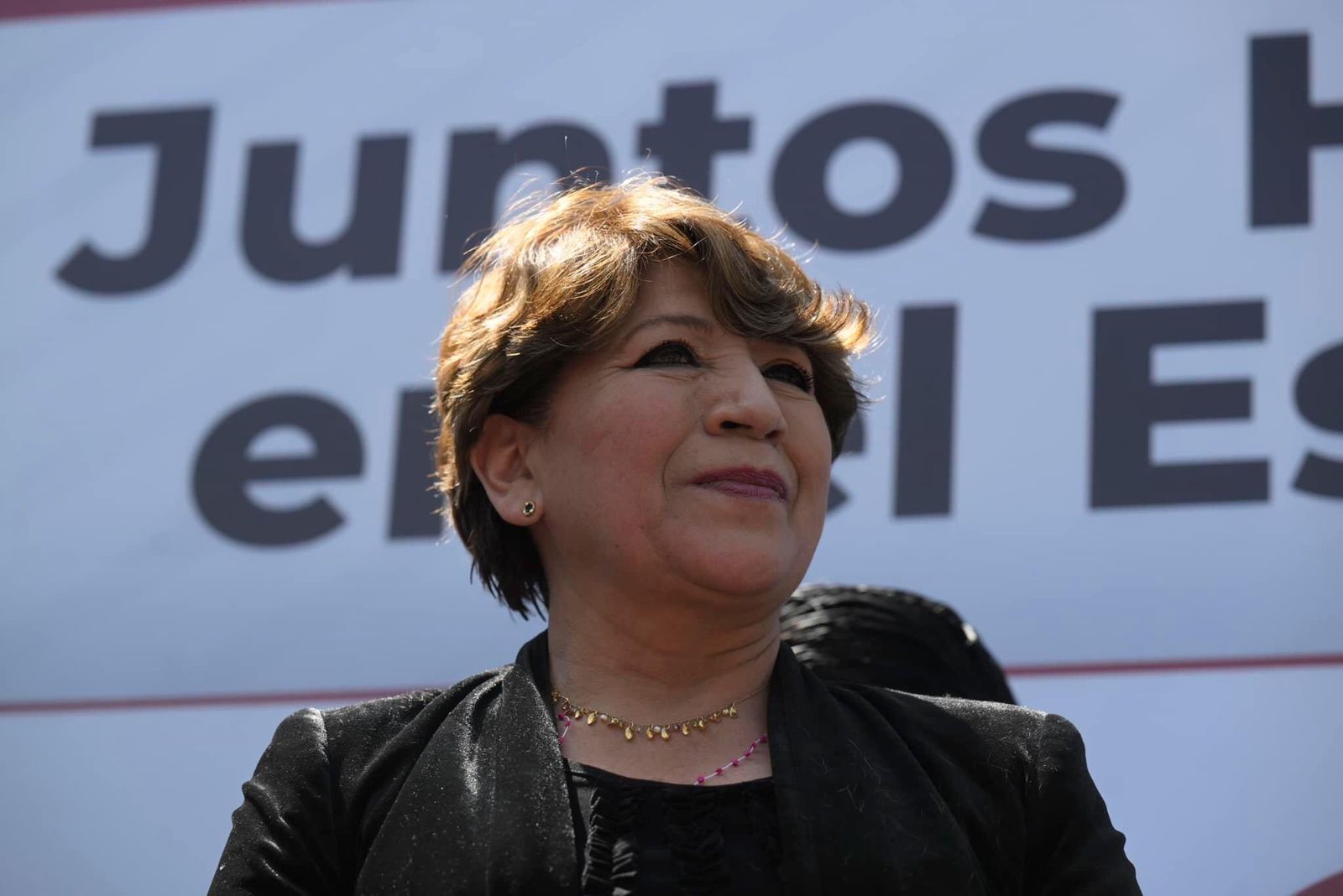 La candidata de Morena al gobierno del Estado de México, Delfina Gómez Älvarez tiene 59% en la preferencia electoral, según datos de la empresa Mitofsky. (Morena Edomex)