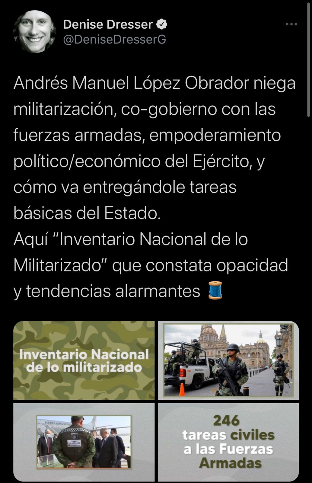 Denise Dresser Criticó A Amlo Por Militarización En México “opacidad Y