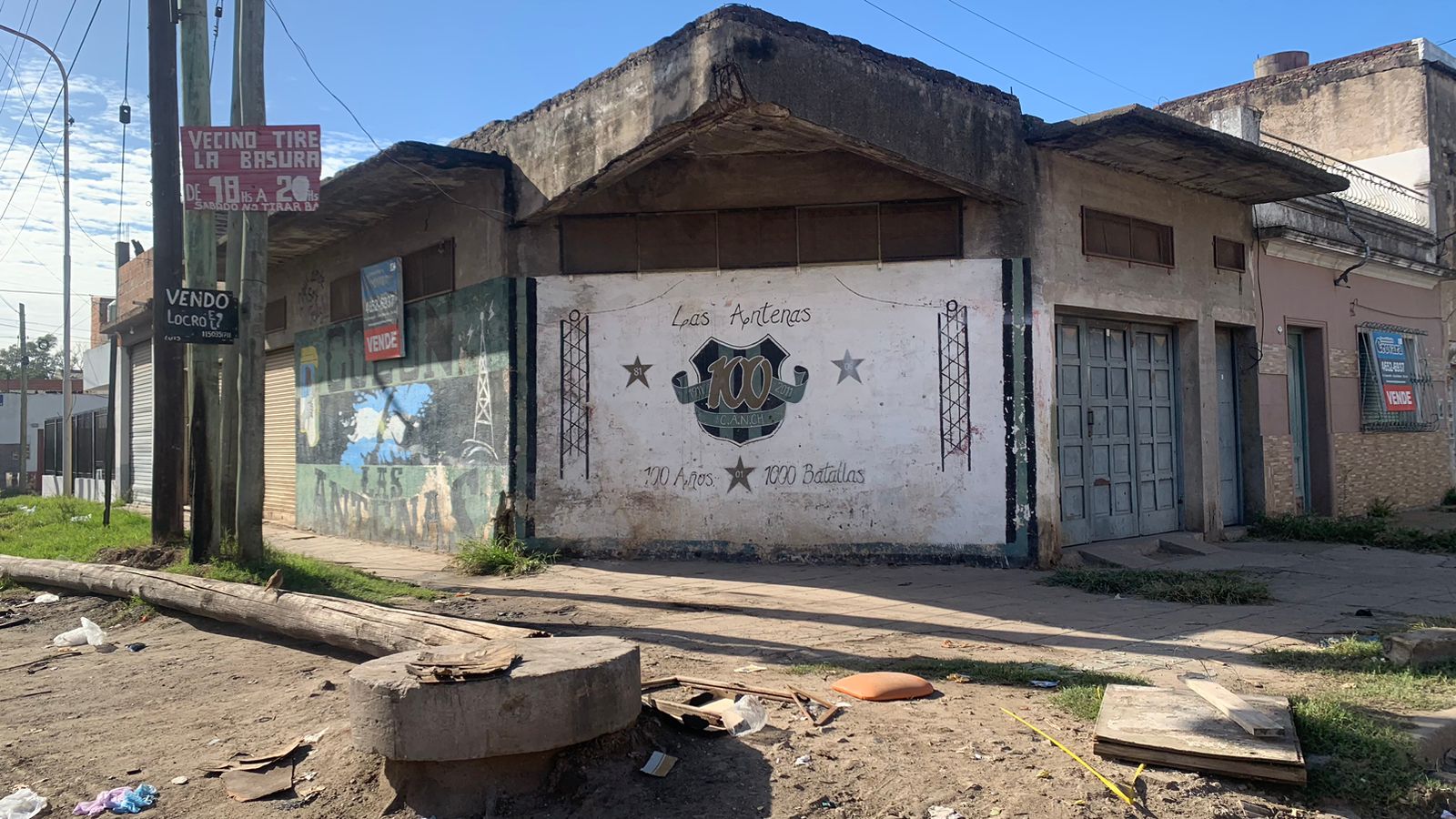 El barrio Las Antenas, que hoy disputa "Chaki Chan"