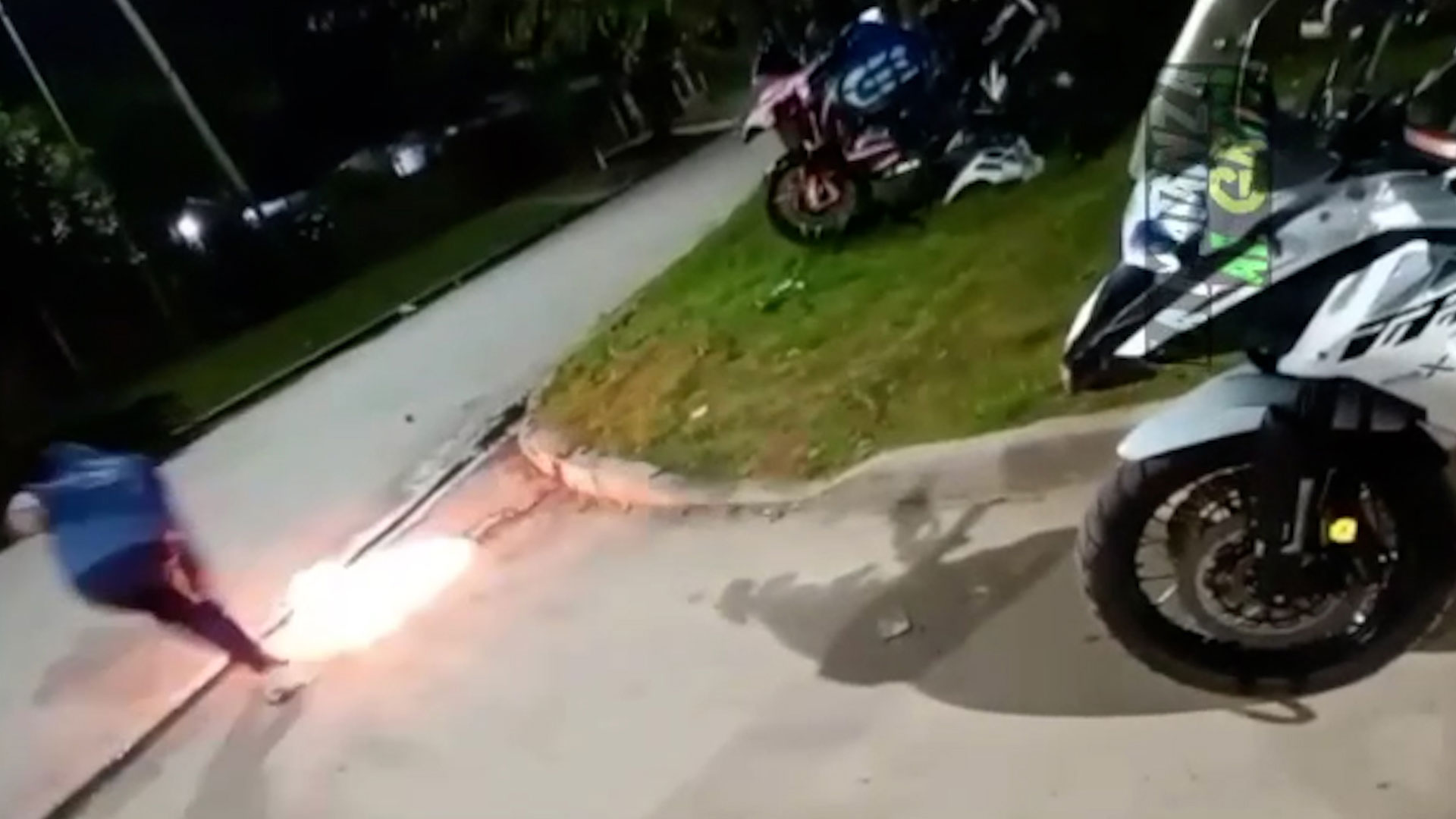 Because they can't keep them for long, criminals burn many of the stolen high-end motorcycles