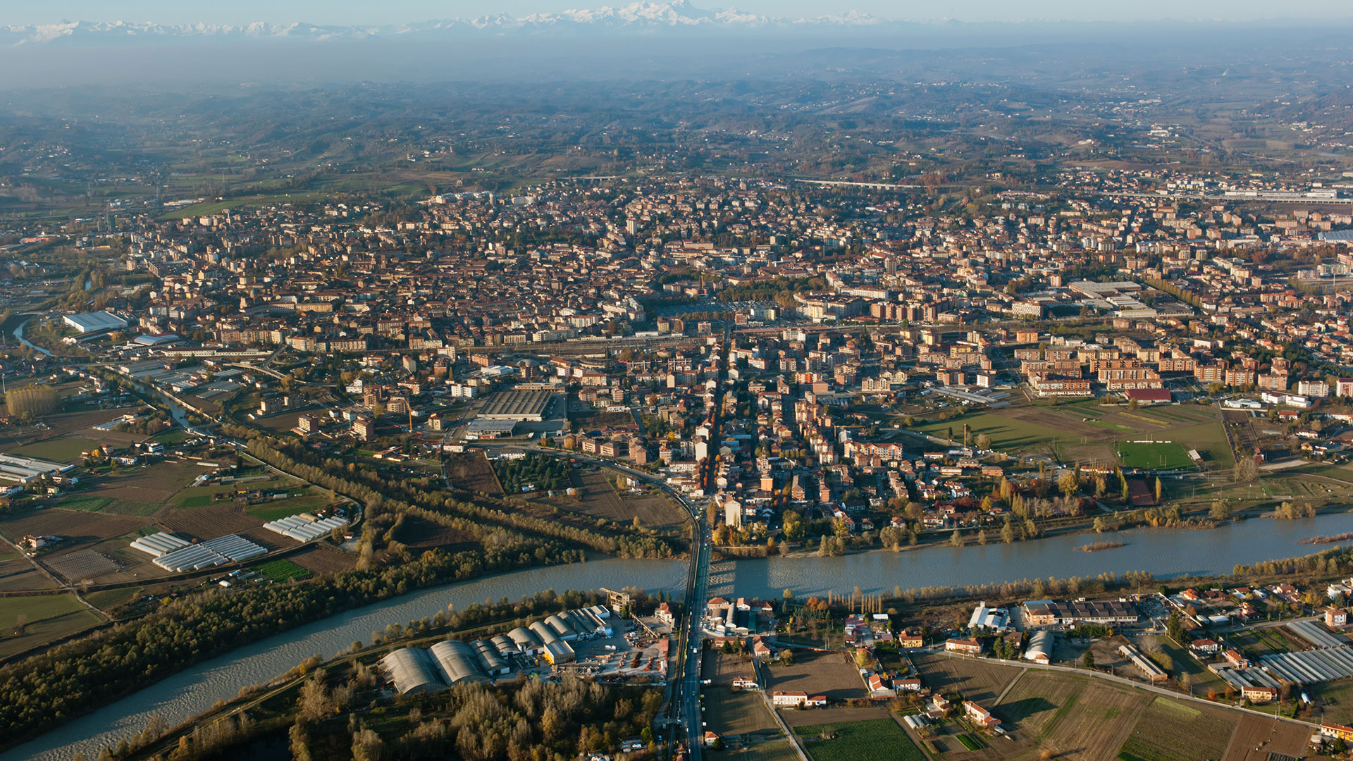 El pueblo de Asti visto desde el aire. (Gettyimages)