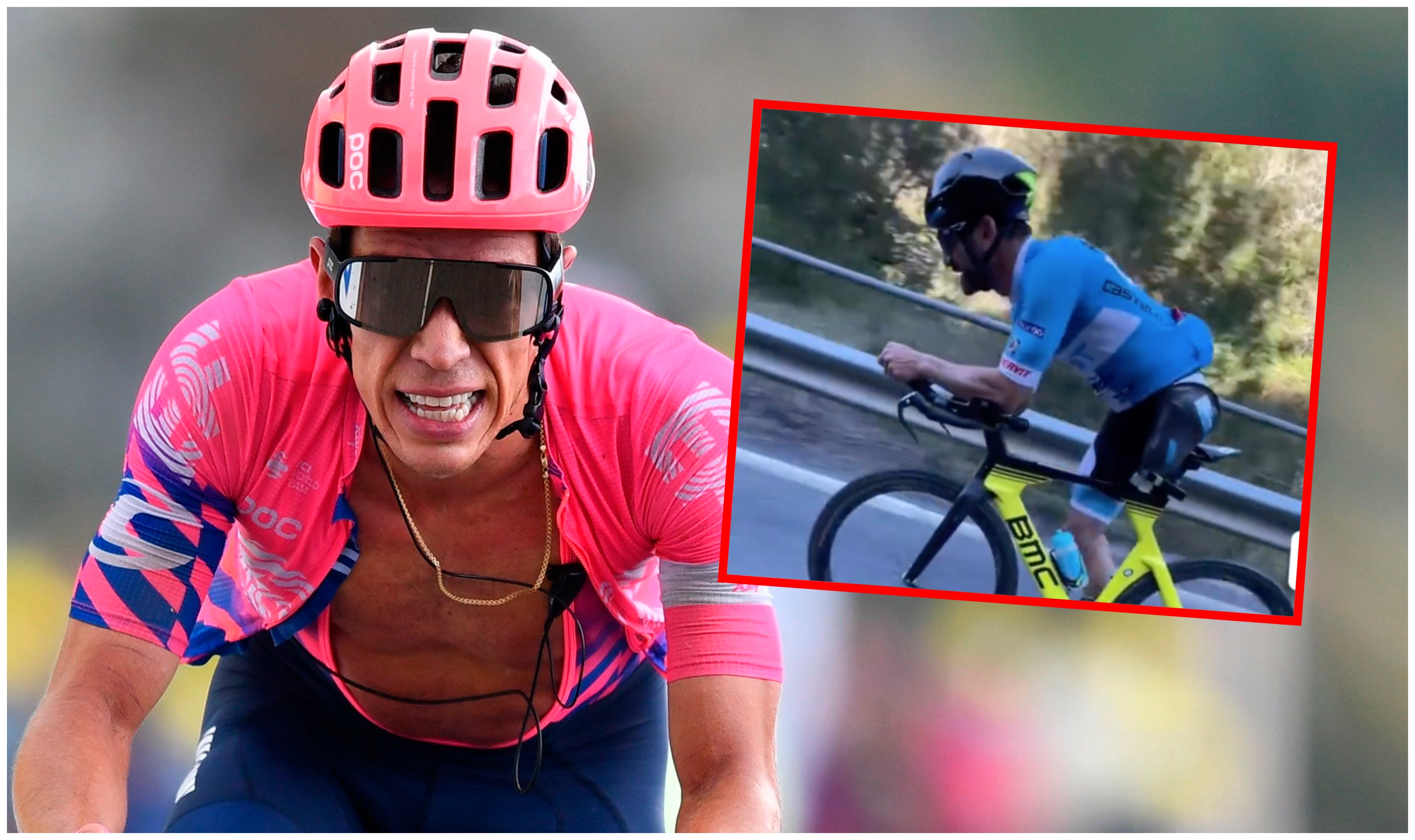 Rigoberto Urán surprised by one-legged cyclist: “These are the real example”