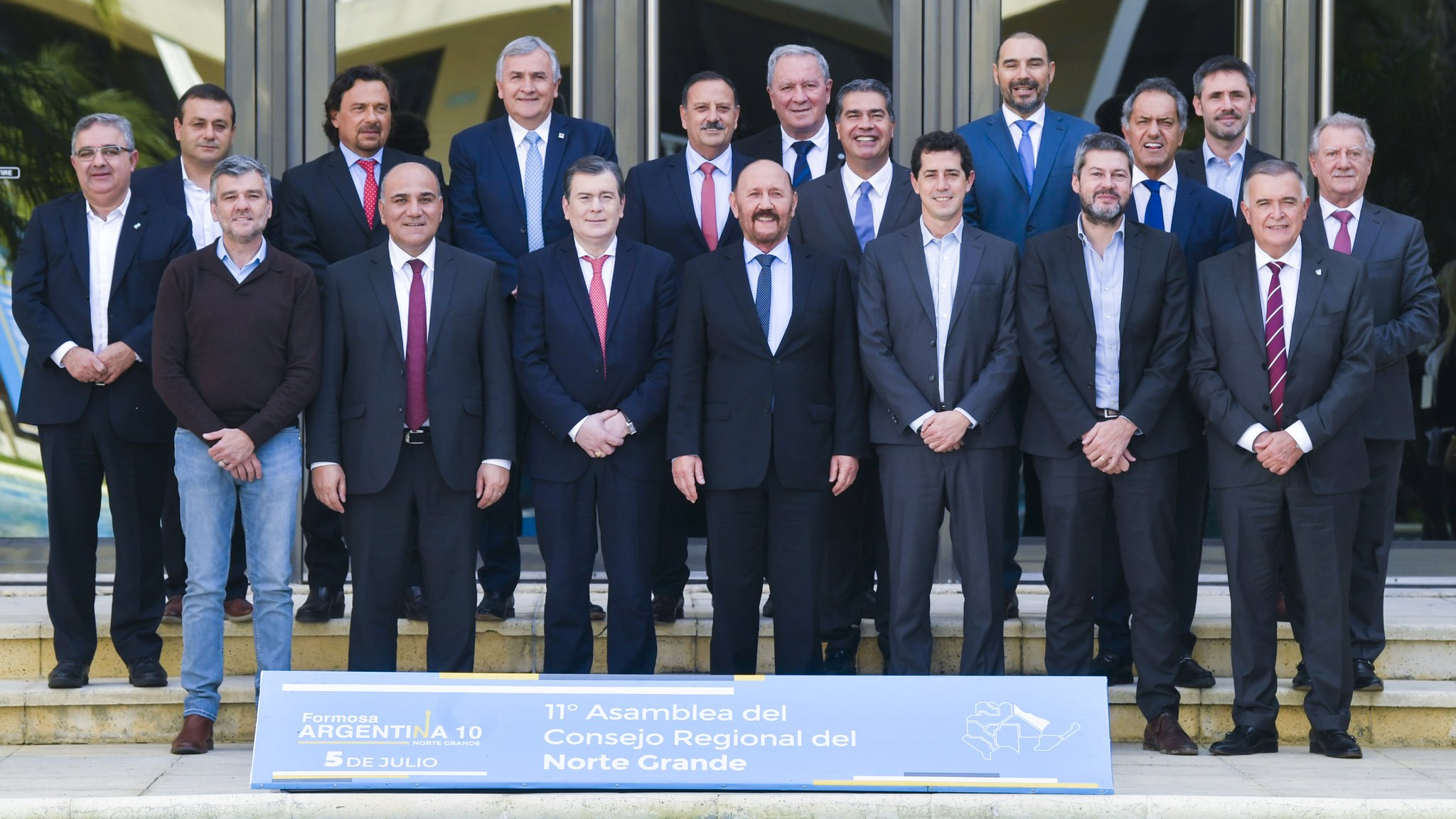 La foto de los gobernadores del Norte con los cuatro ministros nacionales