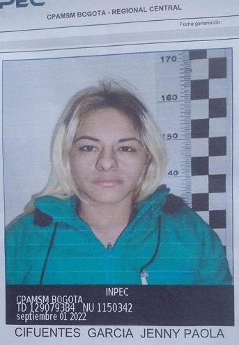 Jenny Paola Cifuentes Garcia, fled this Wednesday at dawn