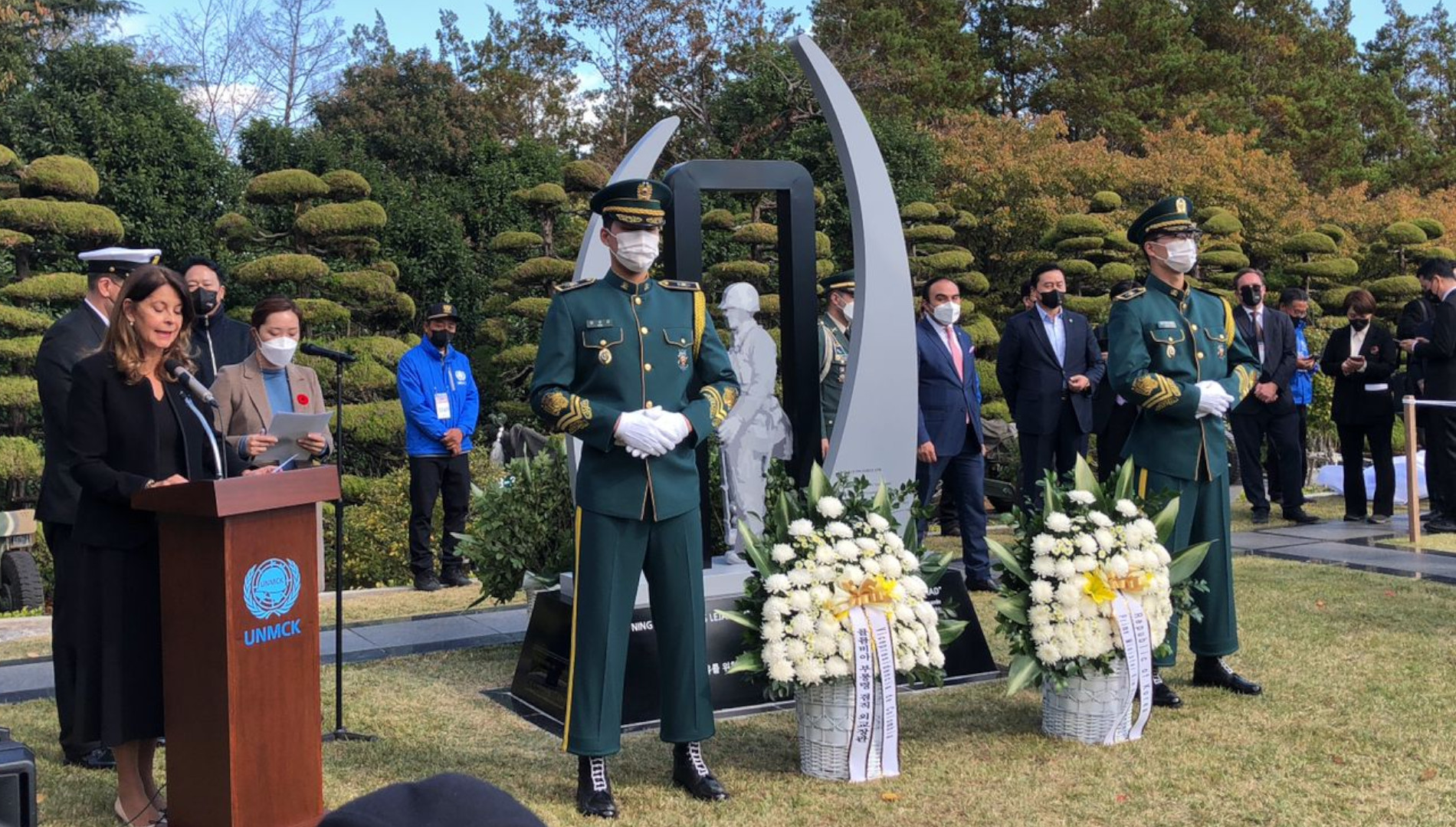 Video En Busán Inauguraron Monumento En Honor De Los Soldados