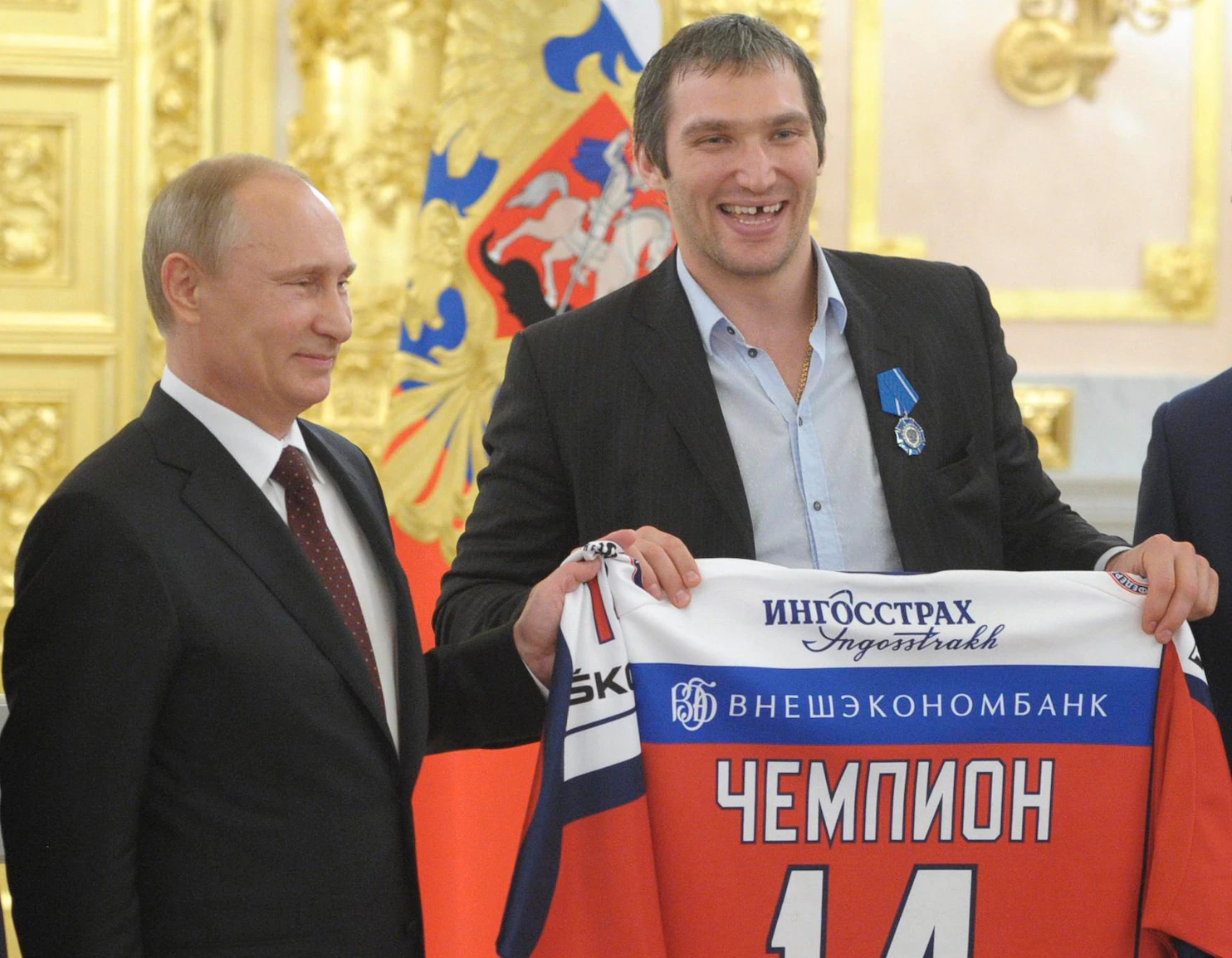 Alexander Ovechkin es quizá el deportista más famoso y querido de Rusia y siempre ha sido un gran fan del presidente Vladimir Putin