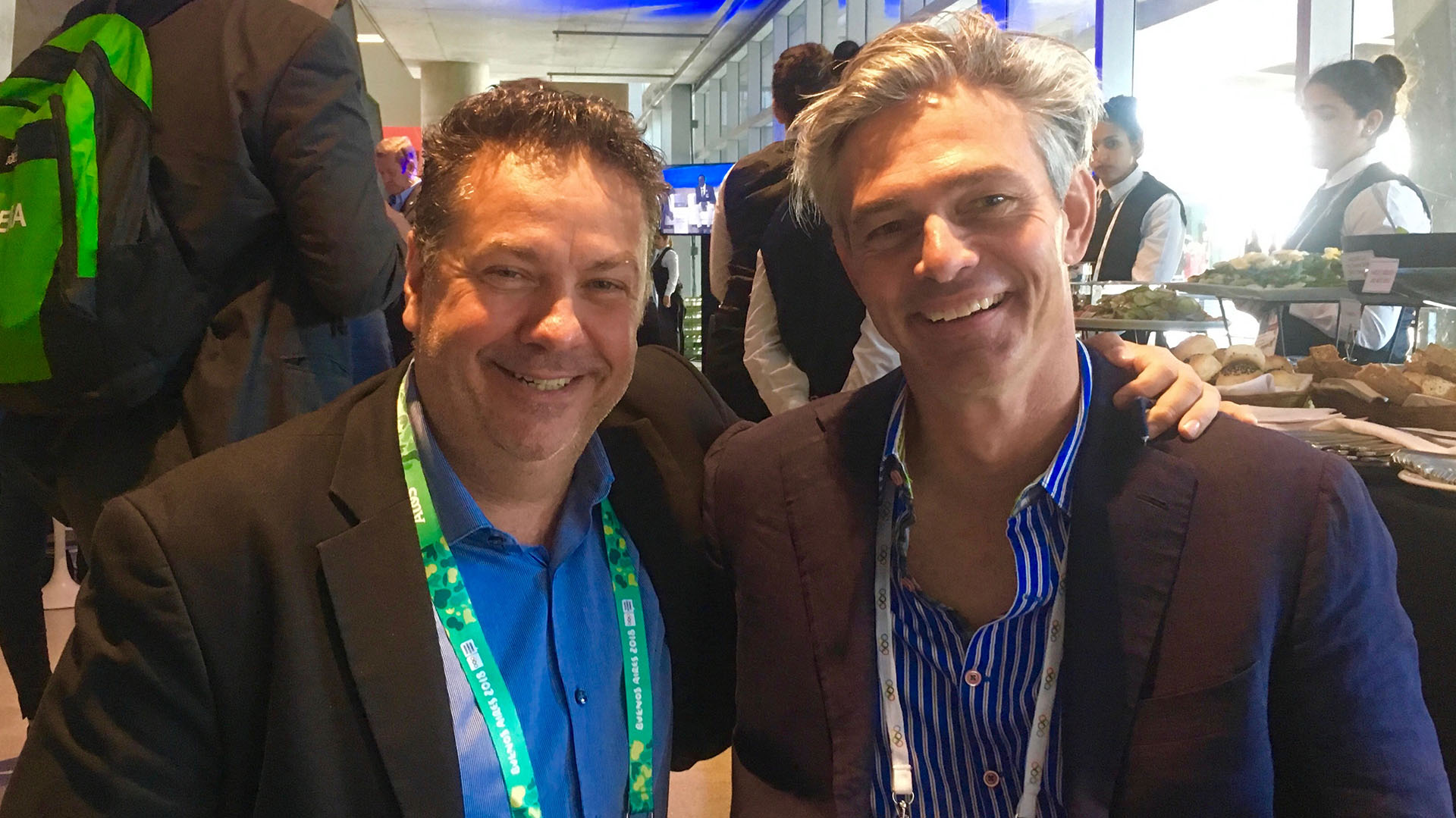 Brian Pinelli & Chris Waddell in Buenos Aires at an event prior to the 2018 Summer Youth Olympic Games (Pinelli)