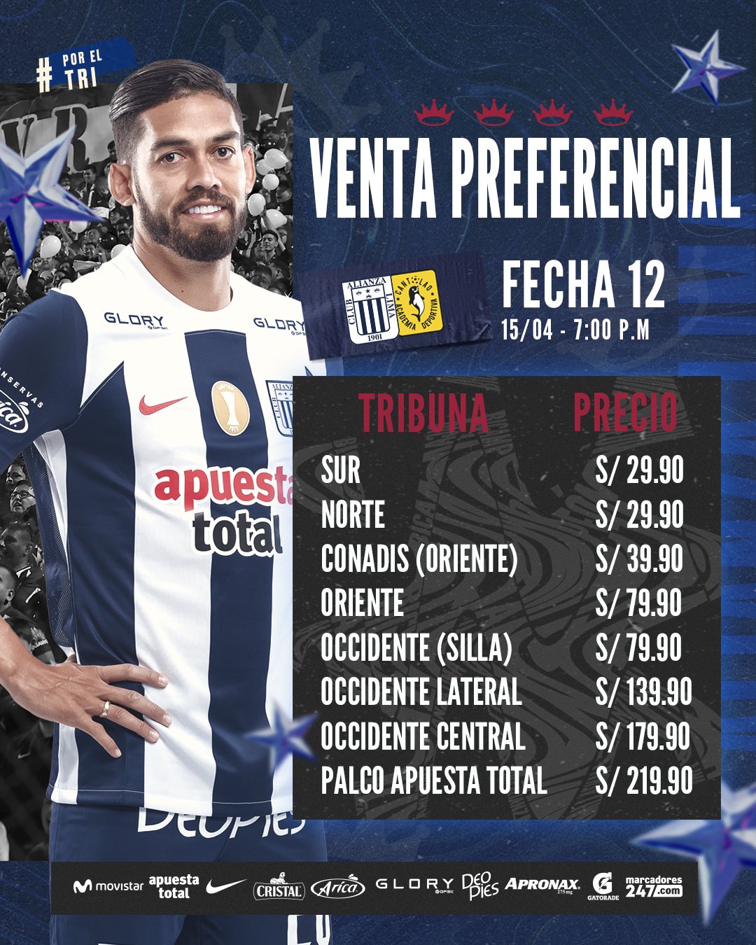 Entradas Alianza Lima Vs Cantolao Precio Venta Y Cronograma Para