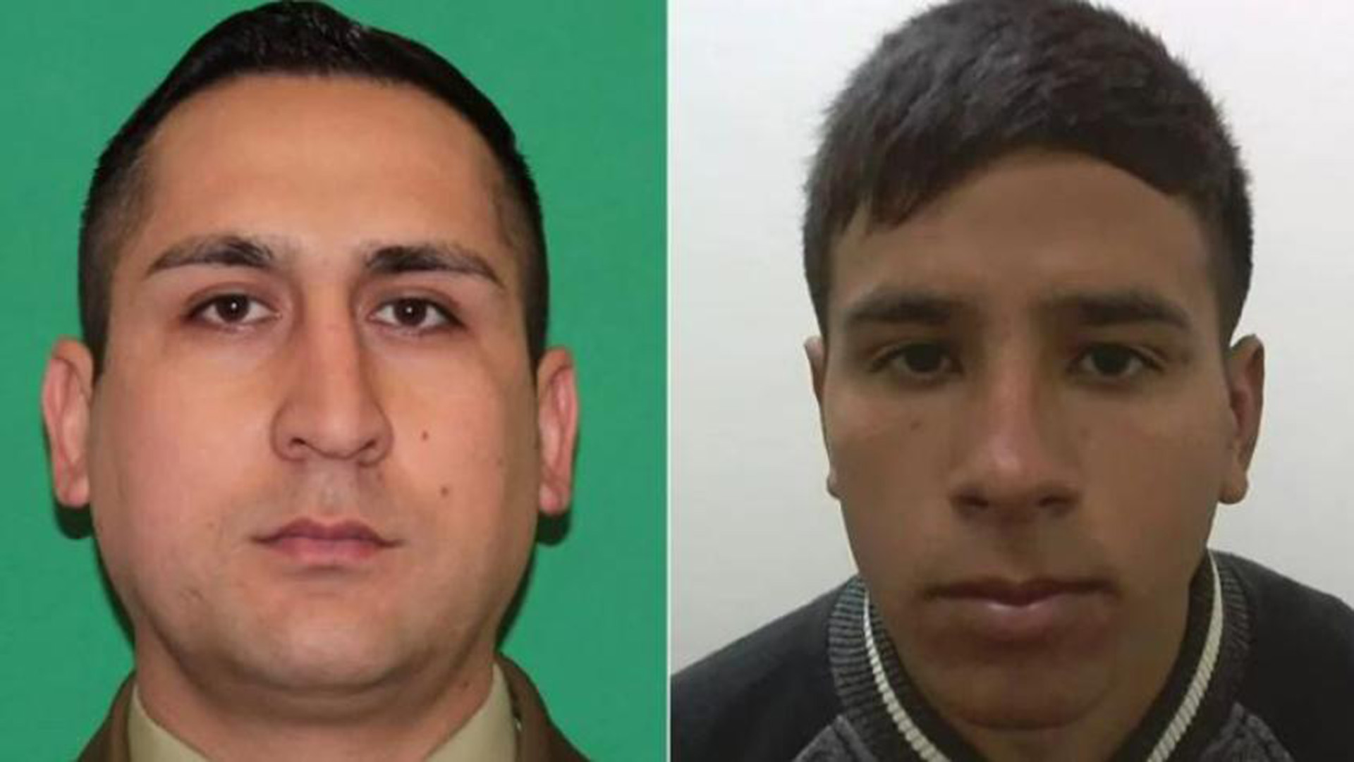 Cabo Daniel Palma Yáñez y Luis Alberto Lugo, quien ha sido señalado como el autor material de los disparos hacia el funcionario de Carabineros.