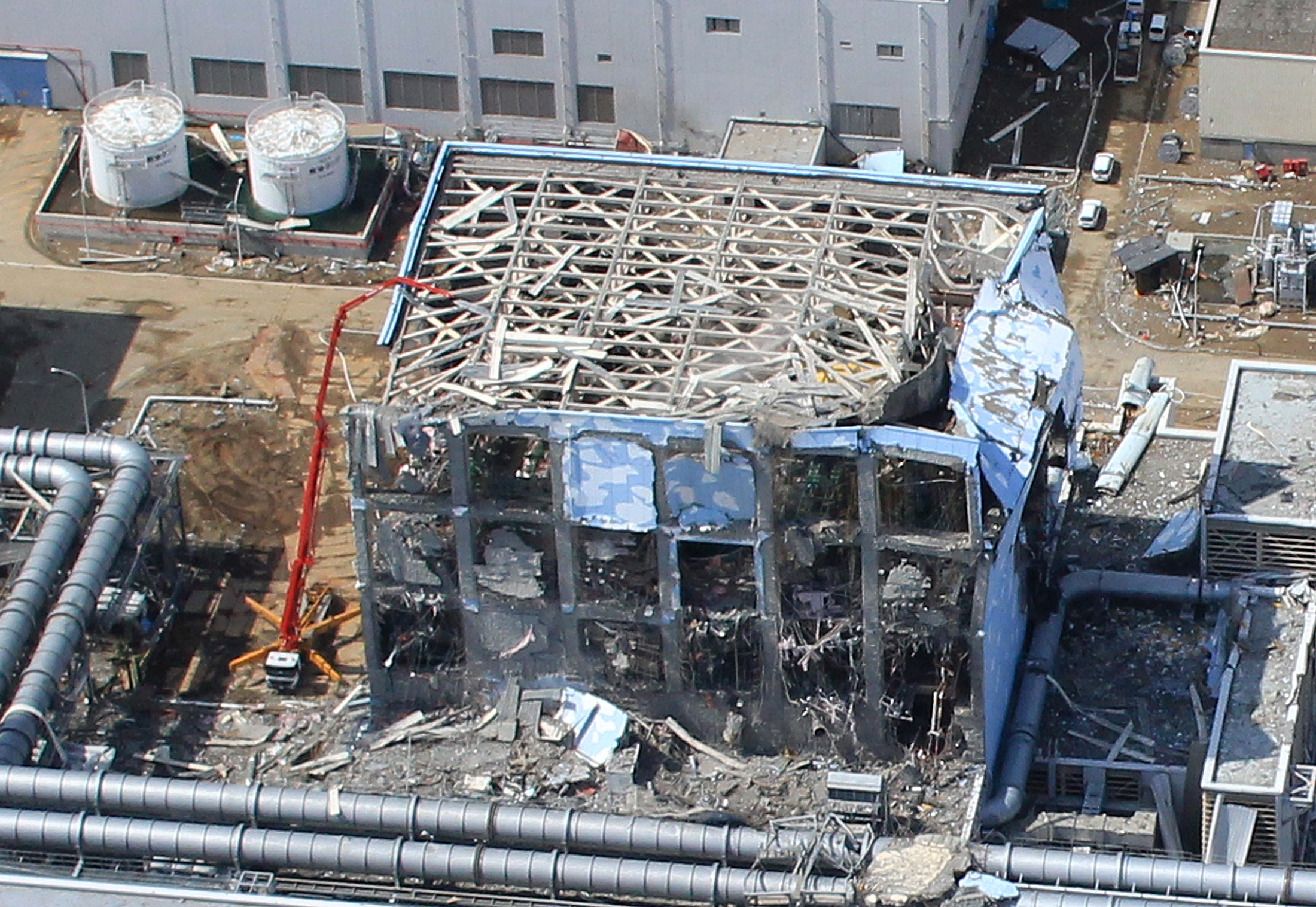 Vista aérea de la planta nuclear de Daiichi, en Fukushima (Reuters)