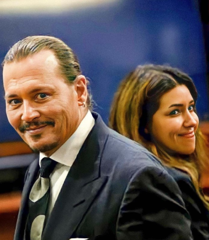 Johnny Depp and Camille Vasquez are seen as a romantic couple in fan accounts, who praise the lawyer's work (Photo: Instagram)