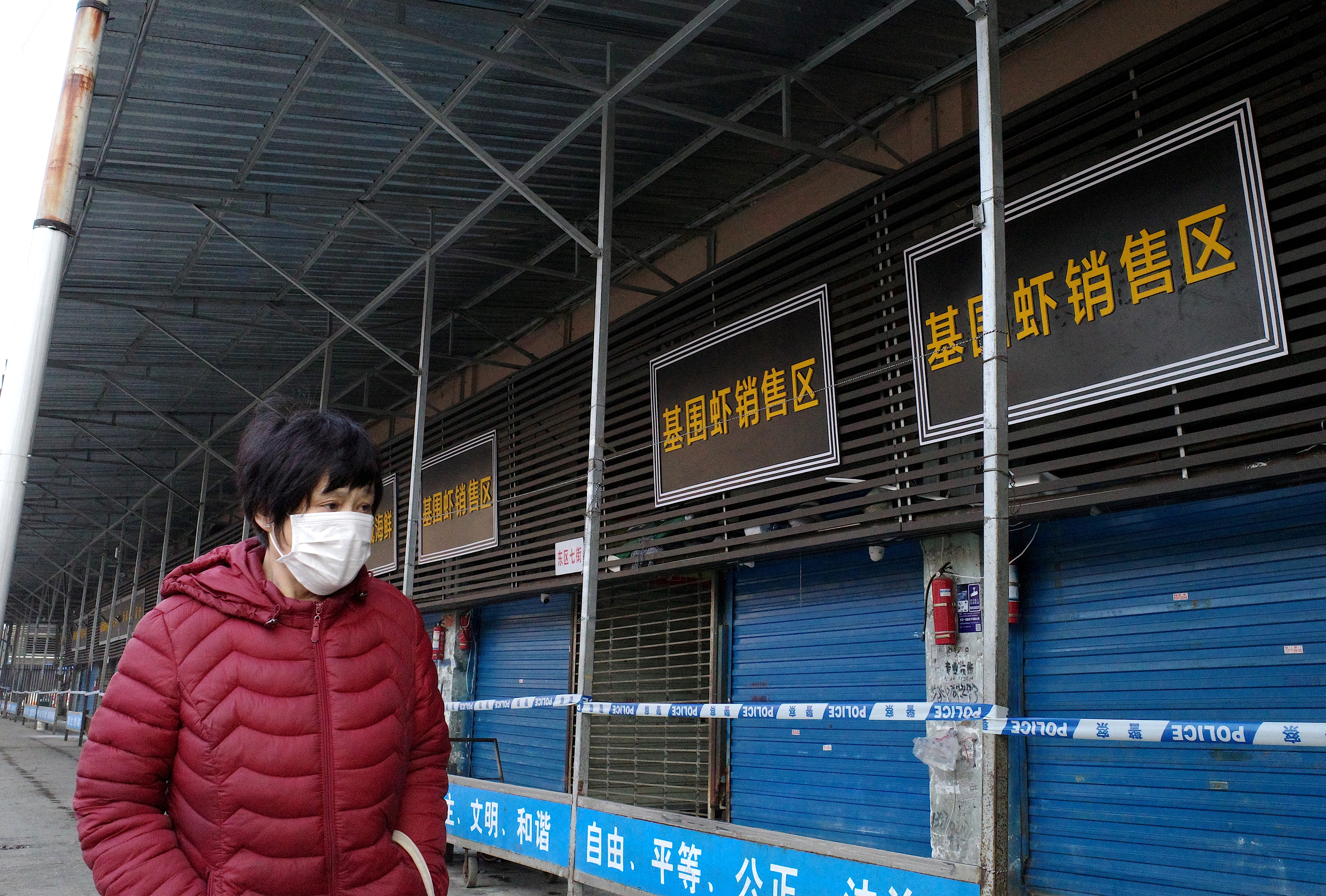 Más de un tercio de los primeros casos de COVID-19 no tenían vínculos con el Mercado de Huanan, donde, por otra parte, no se vendían murciélagos, según este documental (Noel Celis/ AFP)
