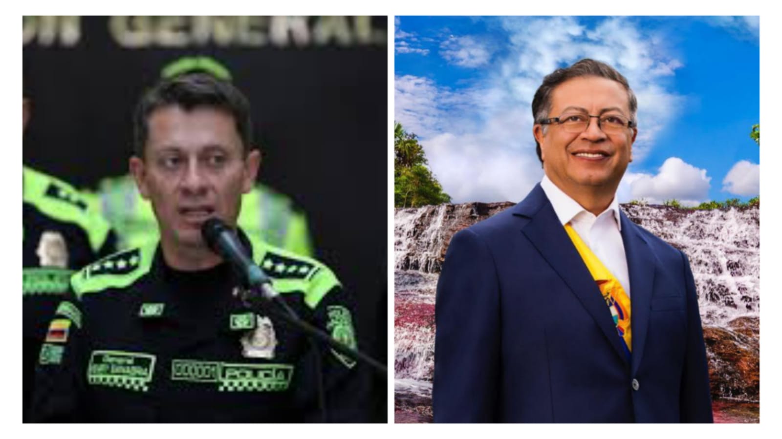 Policía Nacional, Henry Sanabria - Presidente Gustavo Petro