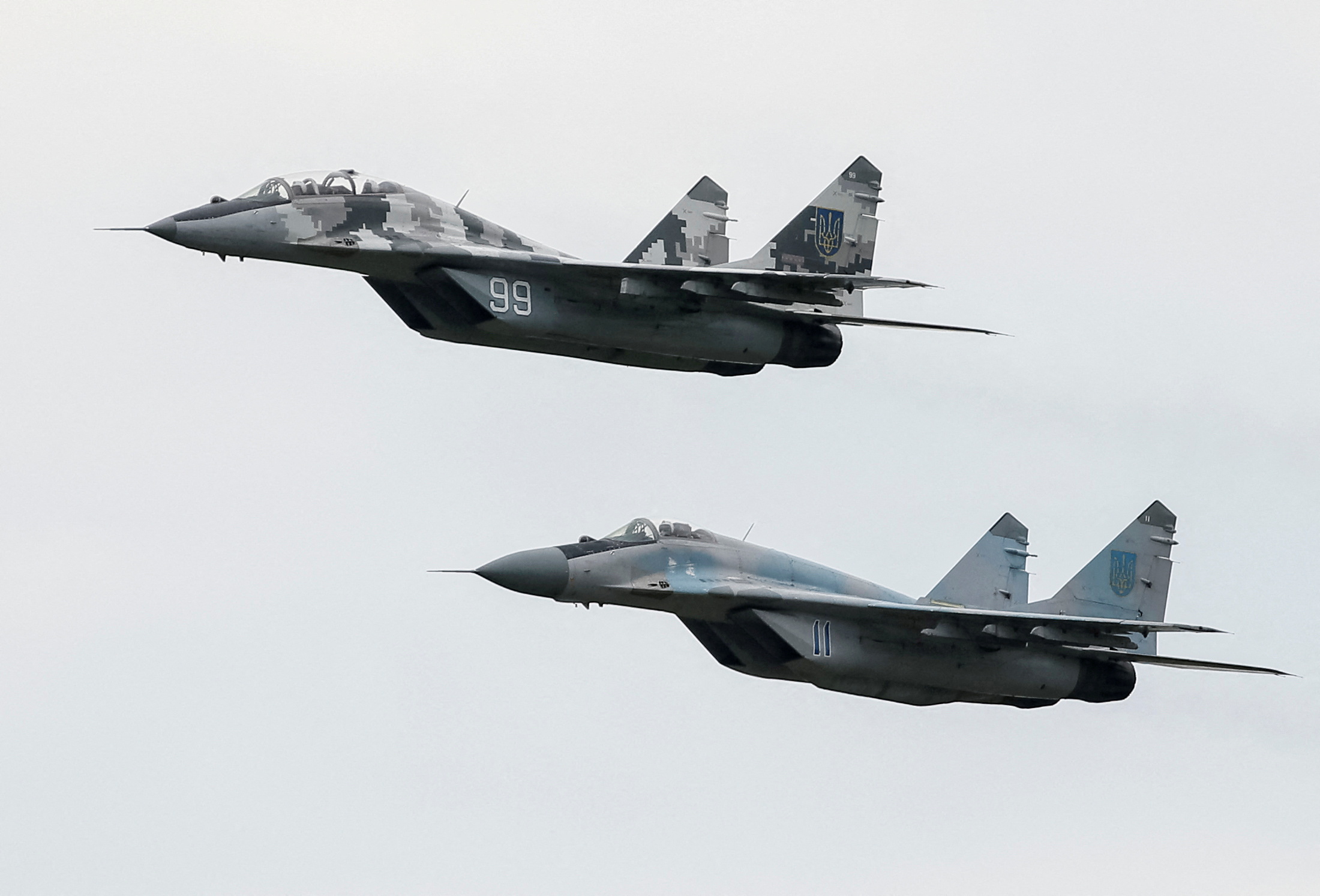 Przydack informó el pasado lunes que Polonia había transferido ya a Ucrania una primera partida de los cazas MiG-29 prometidos a Kiev, aunque sin precisar cuántas unidades. (REUTERS)