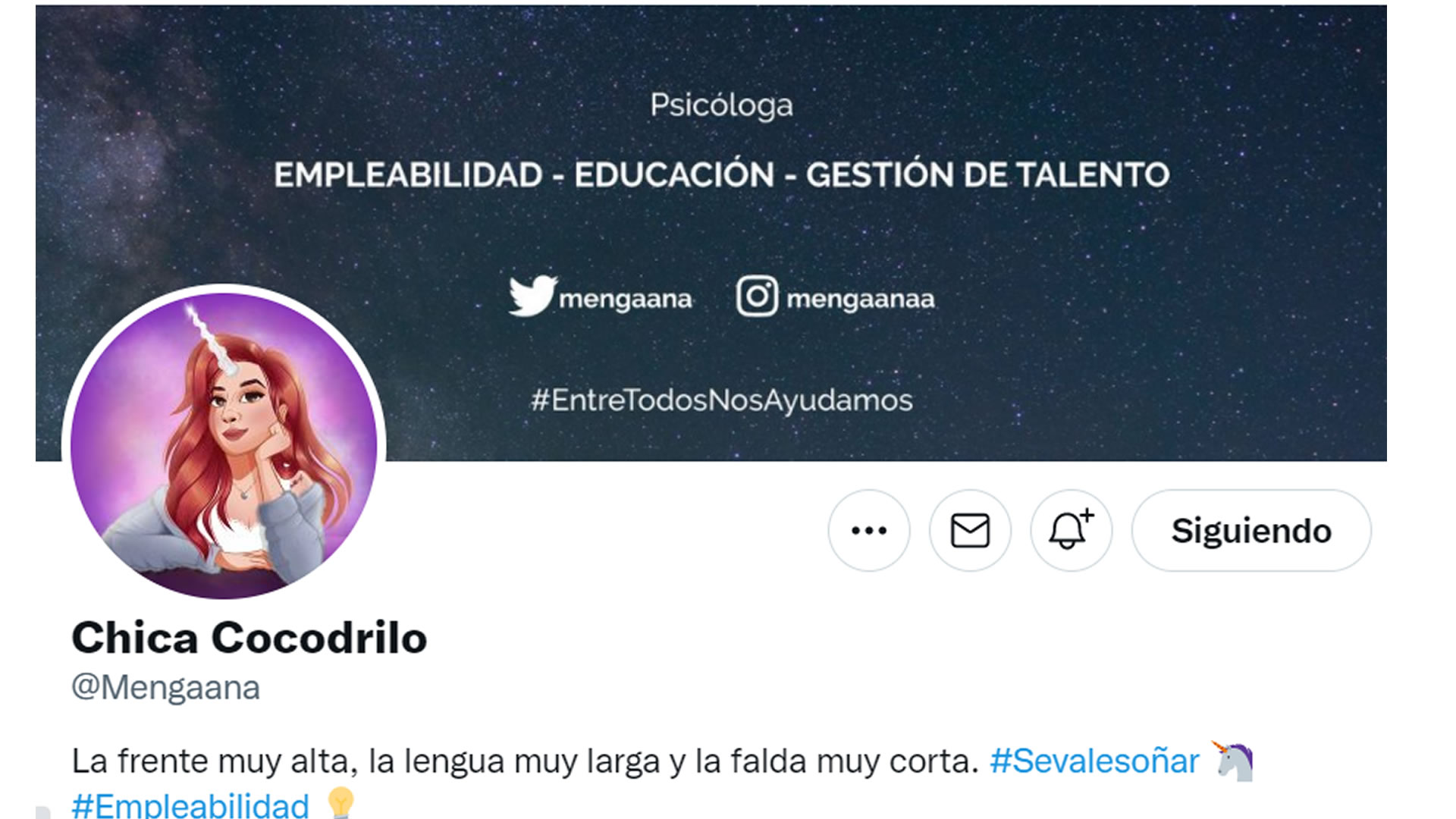 Quién es 'Mengaana', la chica cocodrilo que ayuda a conseguir trabajo en  Twitter - Infobae