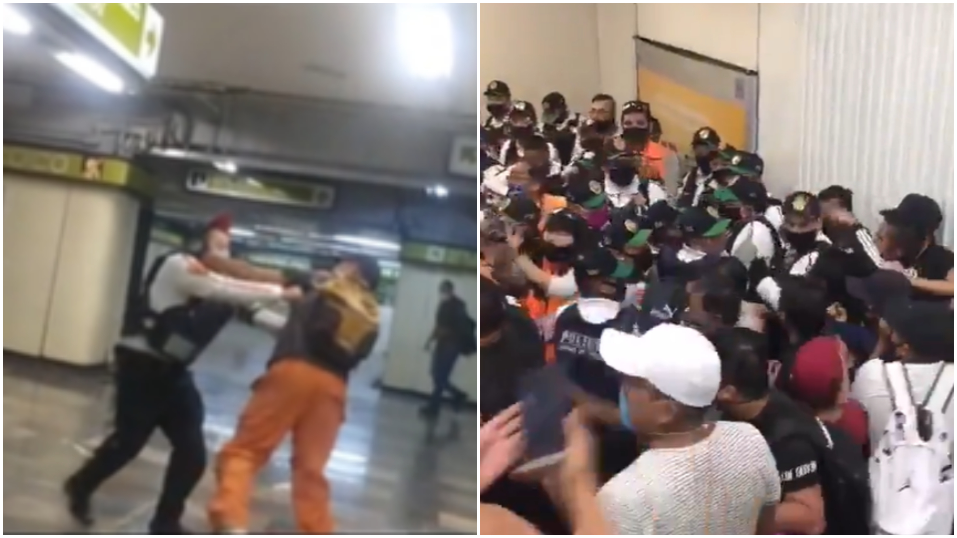 Las peleas que han protagonizado policías en el metro de CDMX