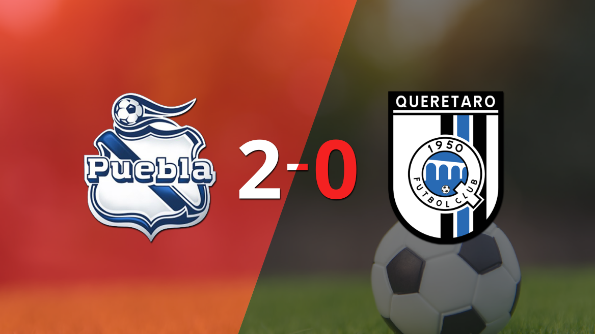 Con dos goles, Puebla se impuso a Querétaro en el estadio Cuauhtémoc