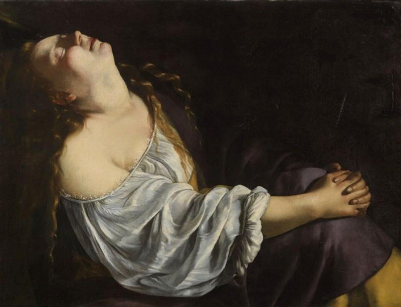 María Magdalena en éxtasis (Artemisia Gentileschi)