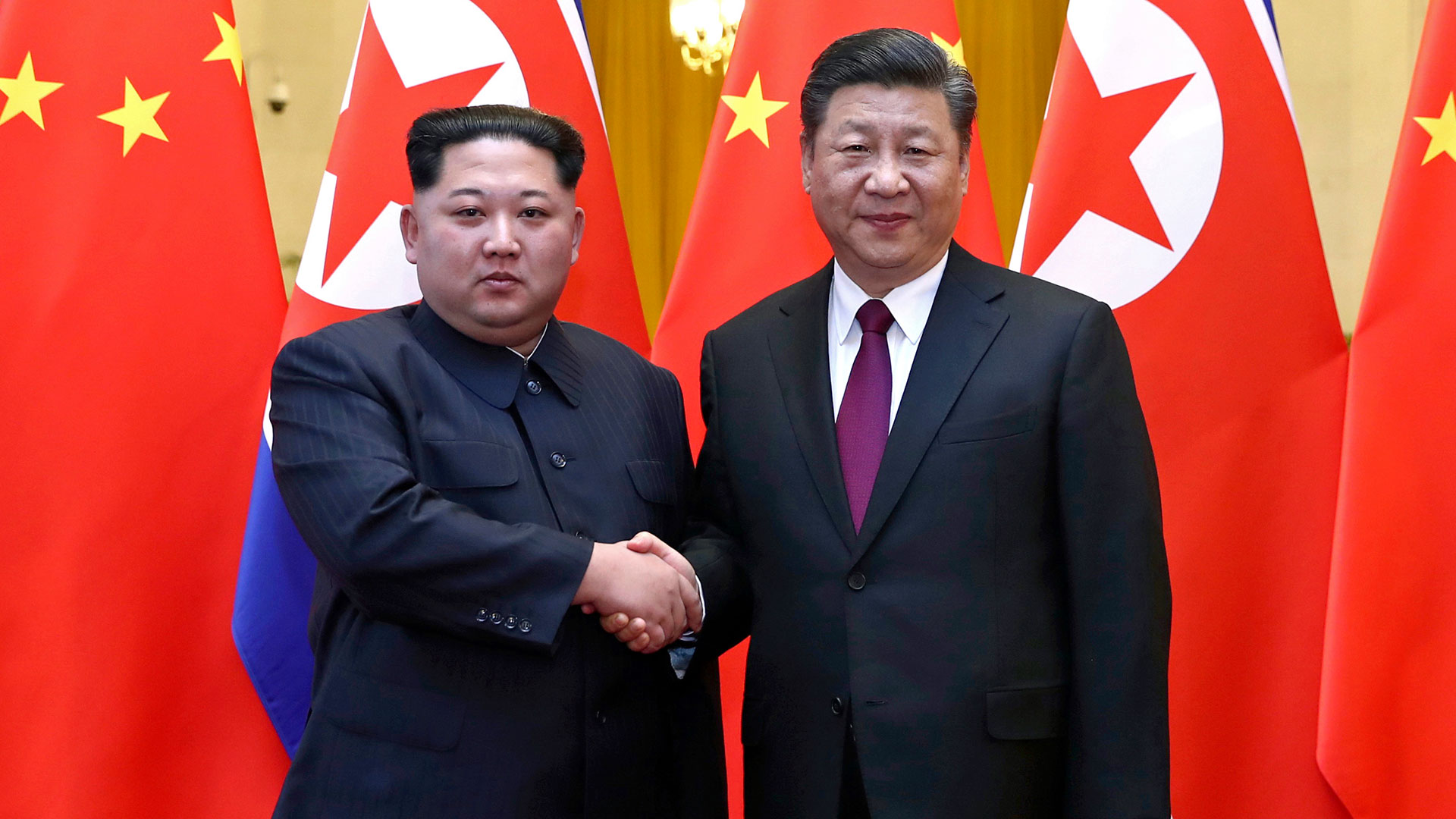 Kim Jong-un y Xi Jinping (AP)