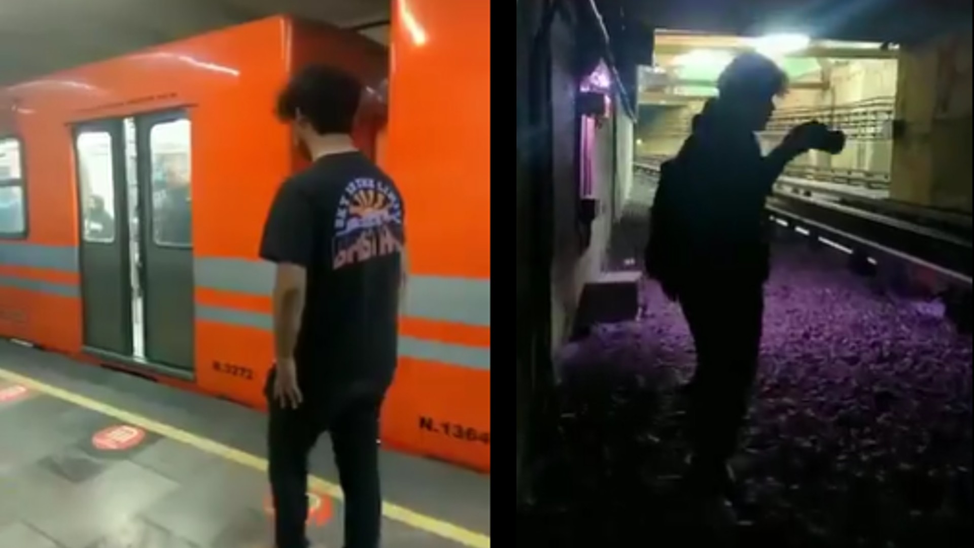 Jóvenes que “surfearon” arriba del Metro nuevamente burlaron seguridad y subieron videos de su hazaña