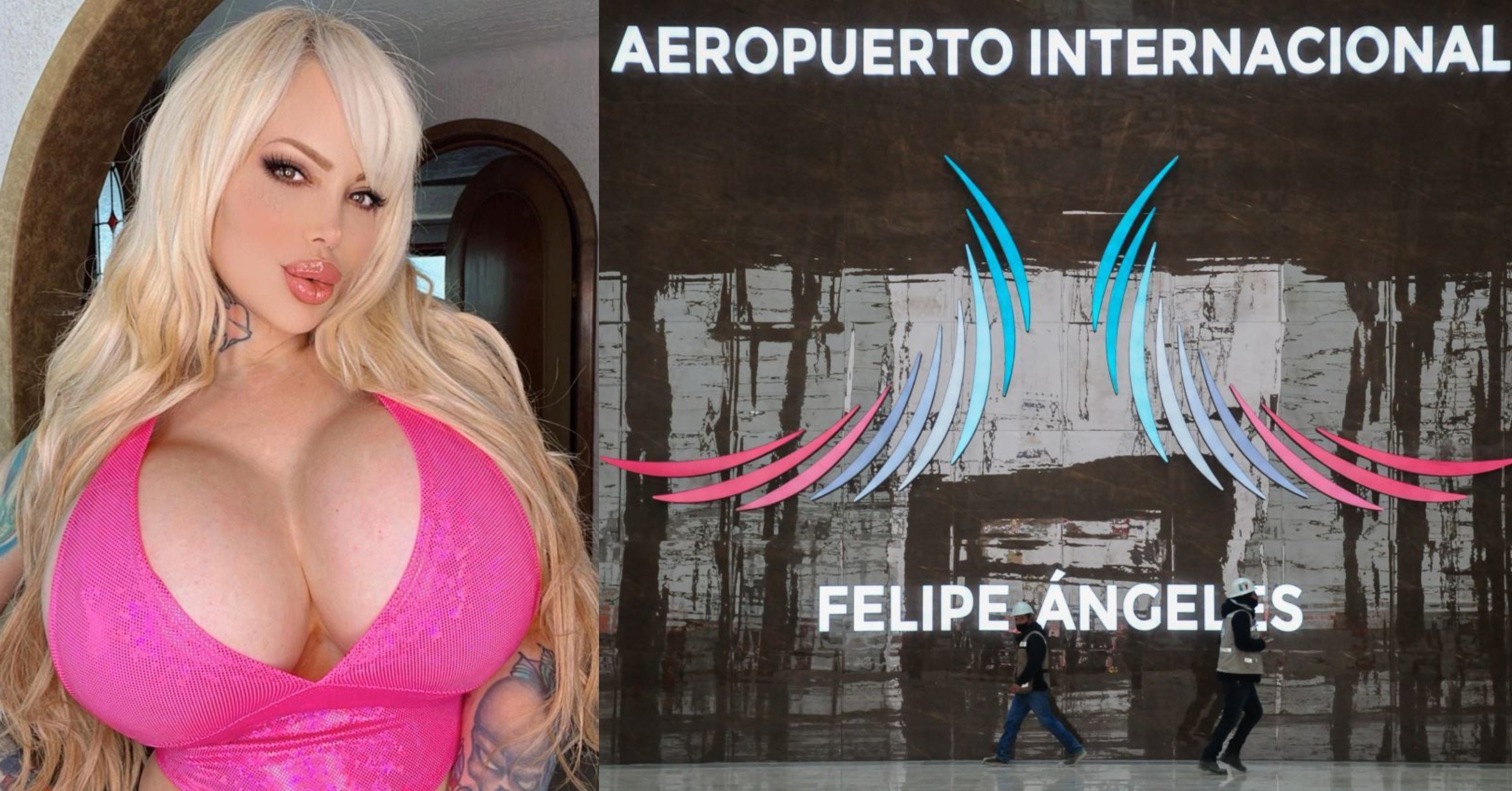 El AIFA presumió a Sabrina Sabrok viajando desde sus instalaciones y  así reaccionó la polémica modelo argentina