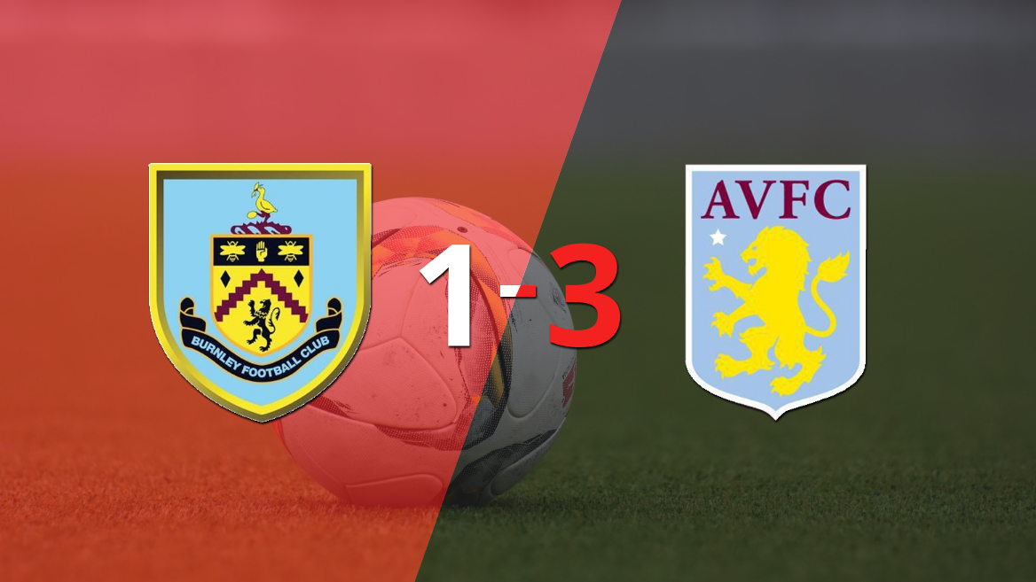Aston Villa gana 3 a 1 en su visita a Burnley