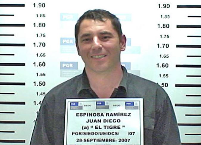 Juan Diego Espinosa, alias "El Tigre" (Foto: SSC)