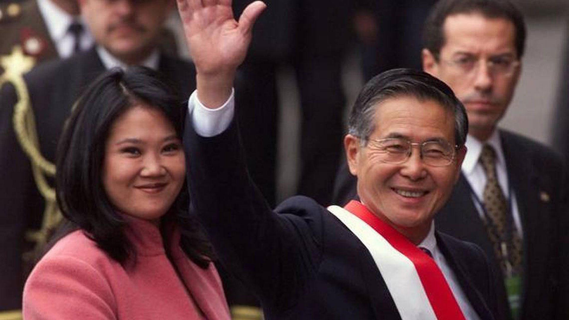 Alberto Fujimori y su hija Keiko