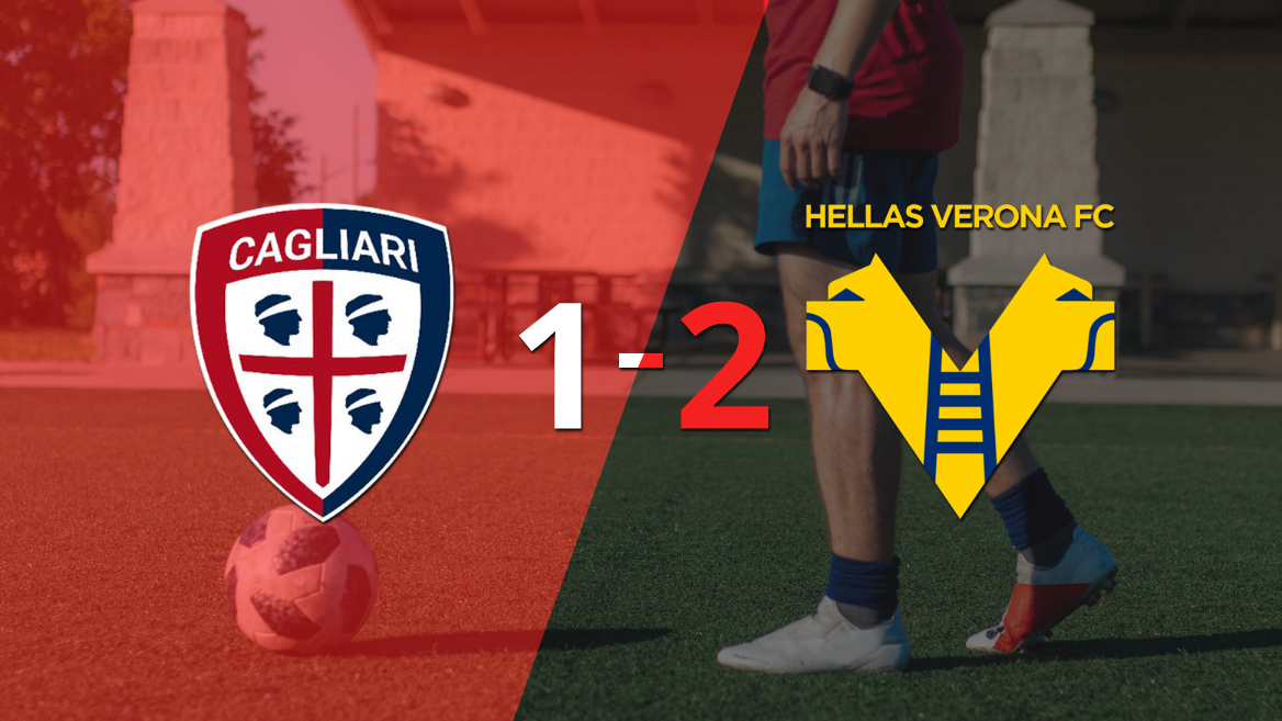 Hellas Verona gana de visitante 2-1 a Cagliari